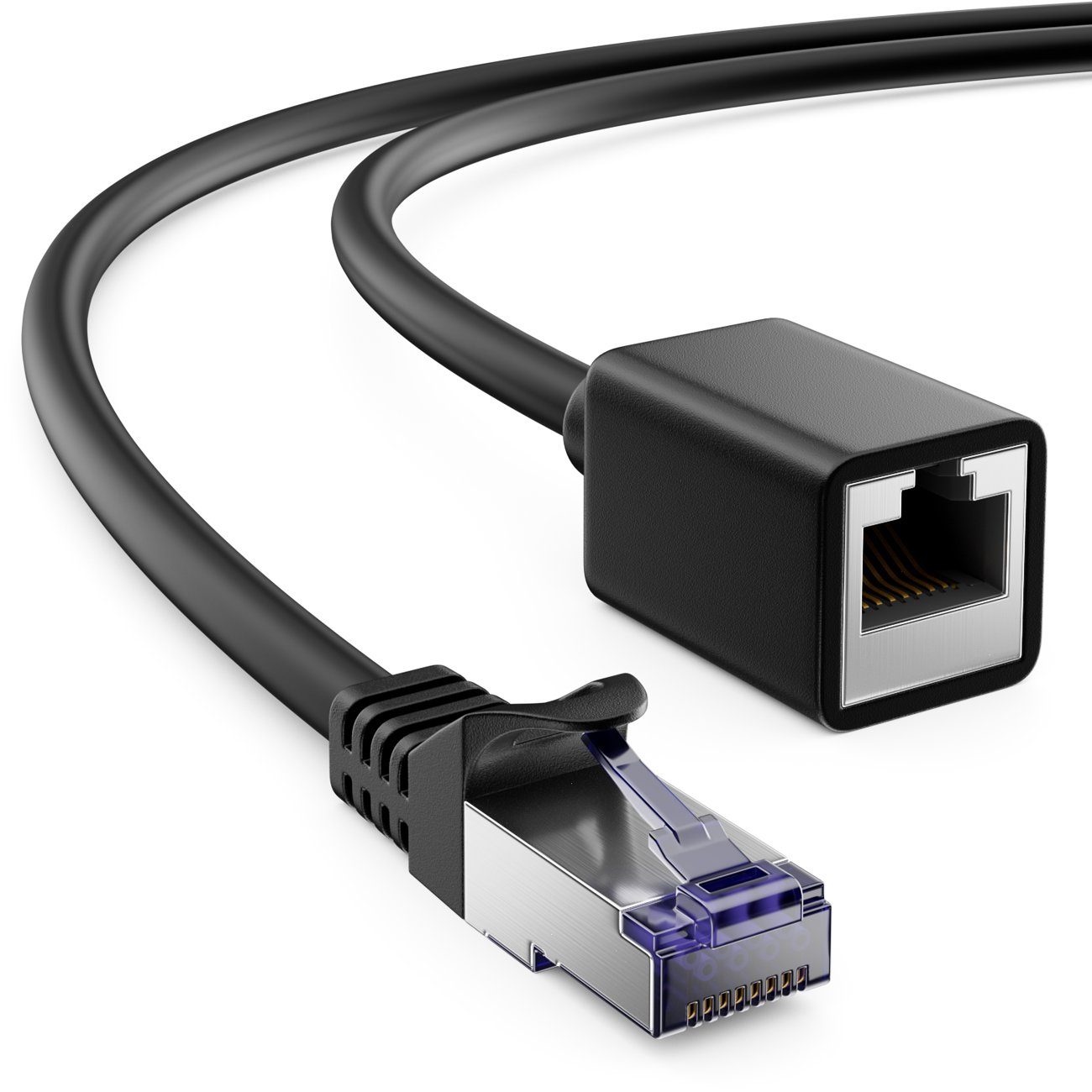 deleyCON 5m CAT7 Patchkabel Verlängerung S/FTP Netzwerkkabel LAN DSL LAN-Kabel