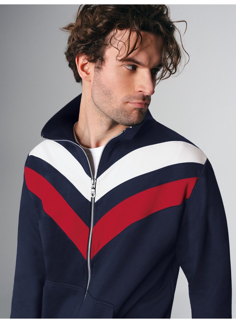 Trigema Sweatjacke TRIGEMA Sweatjacke mit praktischen Taschen (1-tlg)