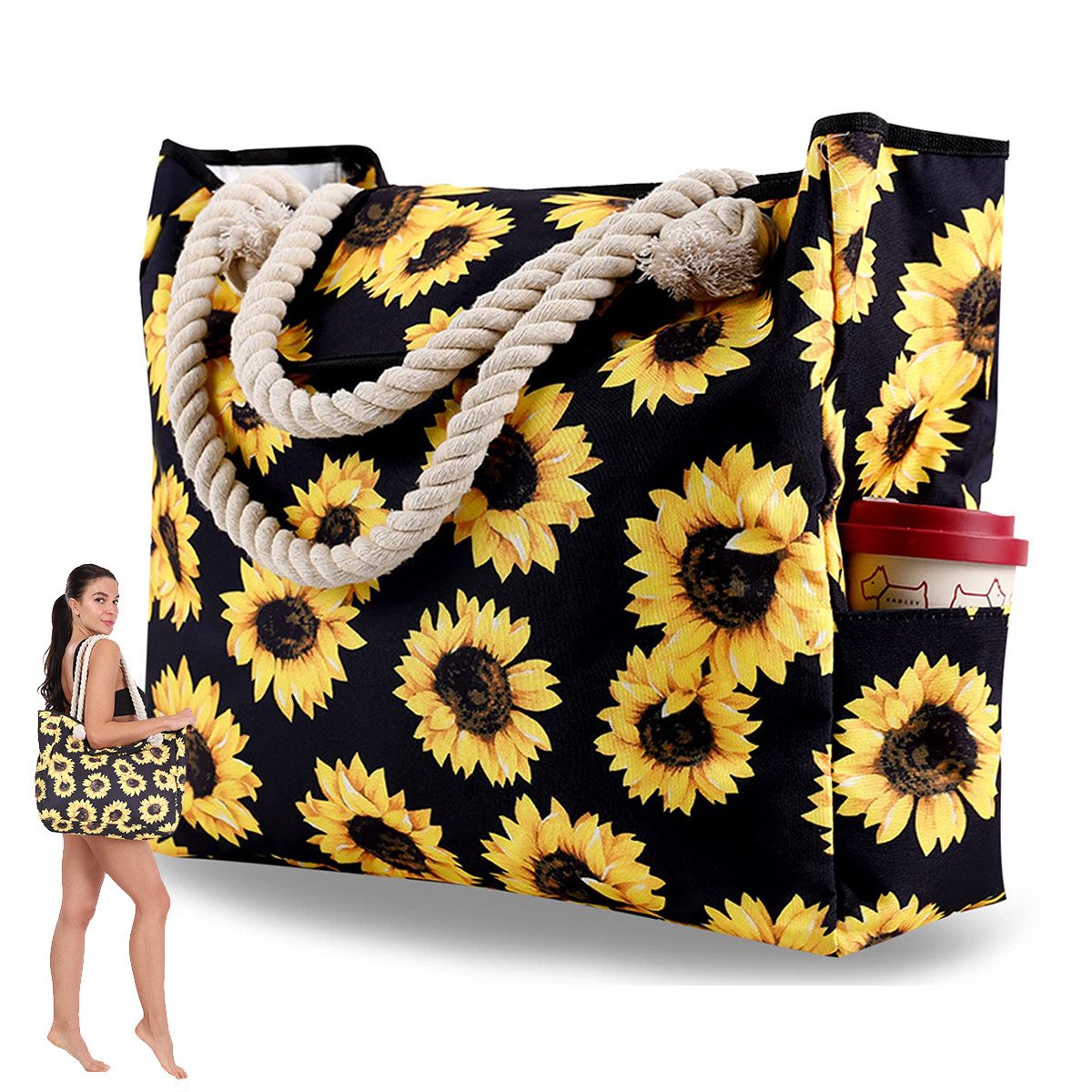 ZEUOPQ Strandtasche Groß Tote Bag,Abdichtung,geeignet für günstig online kaufen