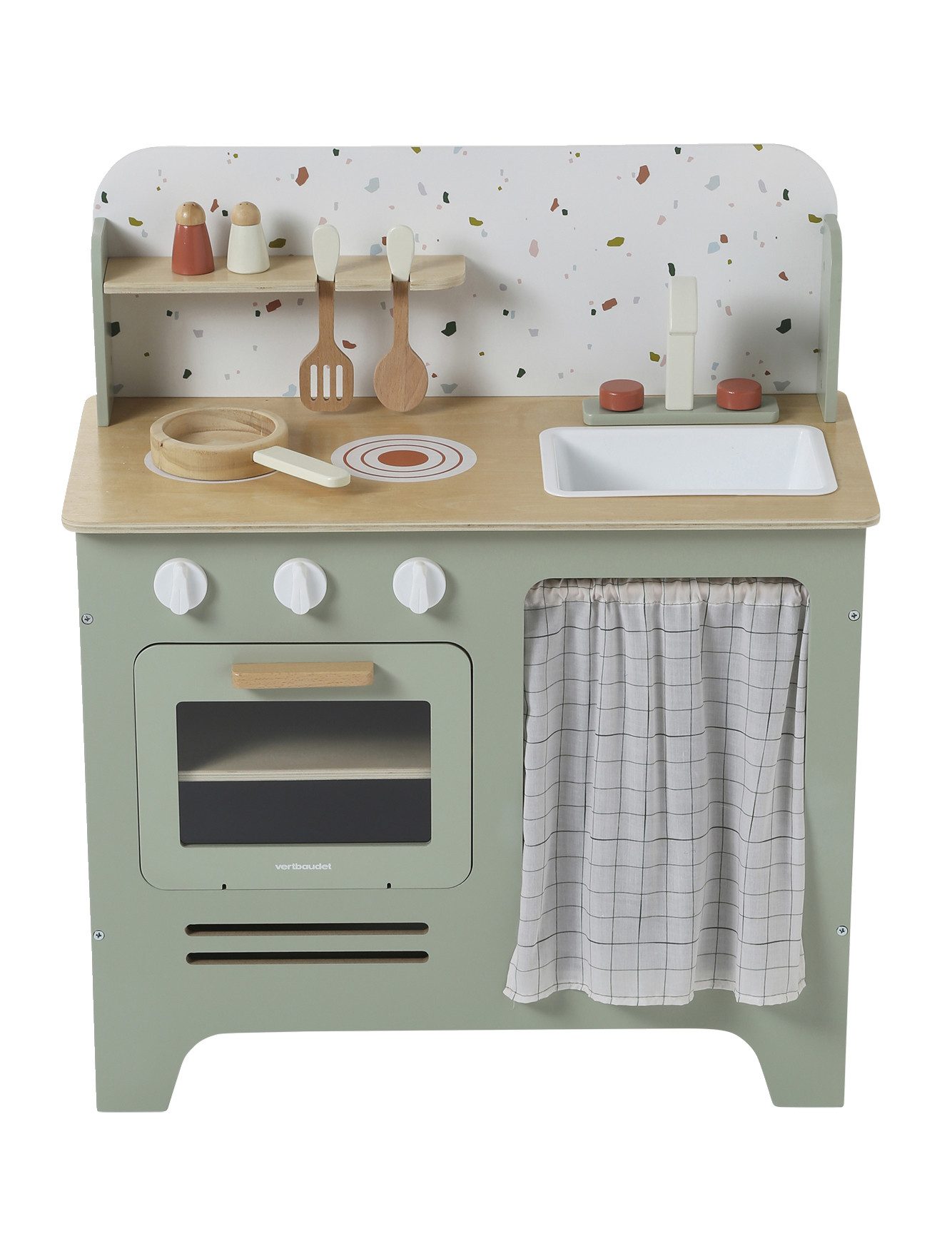 vertbaudet Spielküche Kinder Spielküche mit Zubehör, Holz FSC® Holz, Holz F günstig online kaufen