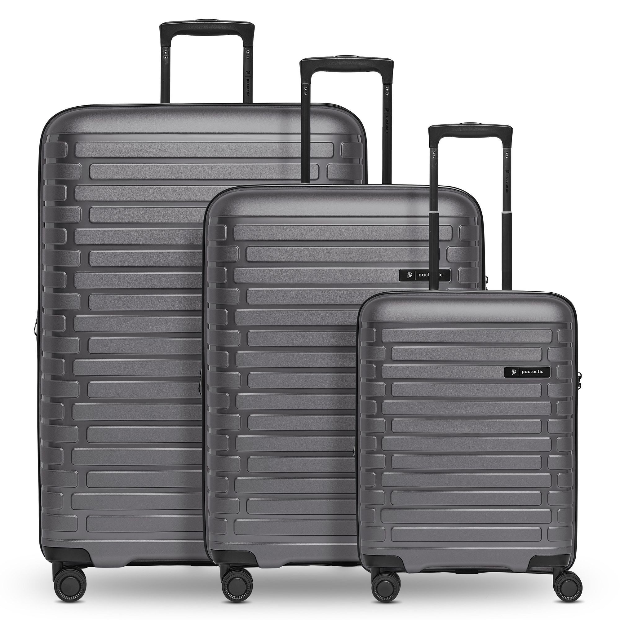 Pactastic Trolleyset Collection 04, 4 Rollen, (3-teilig, 3 tlg), Polypropylen