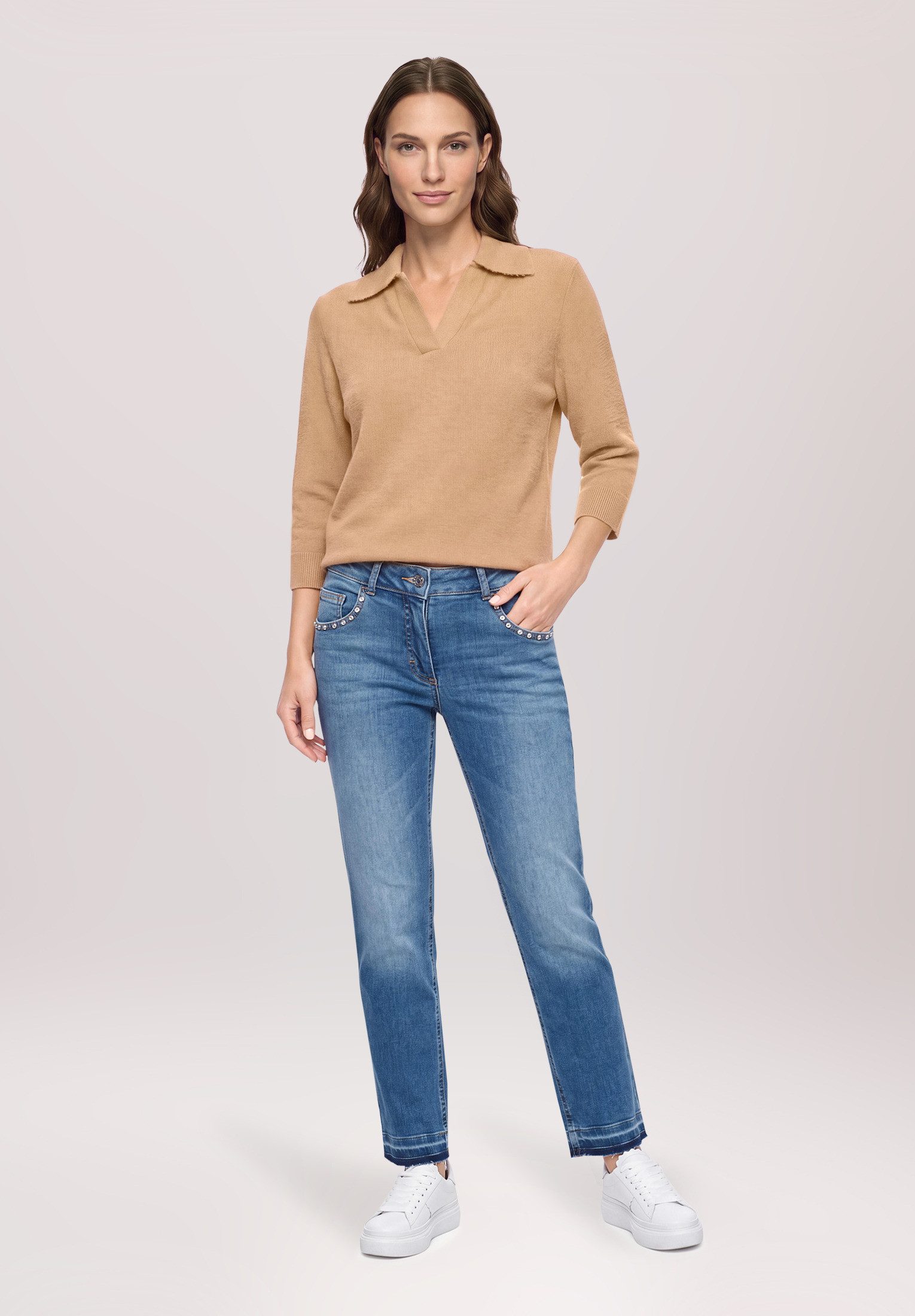 Betty Barclay Strickpullover Damen mit 3/4 Arm (1-tlg)