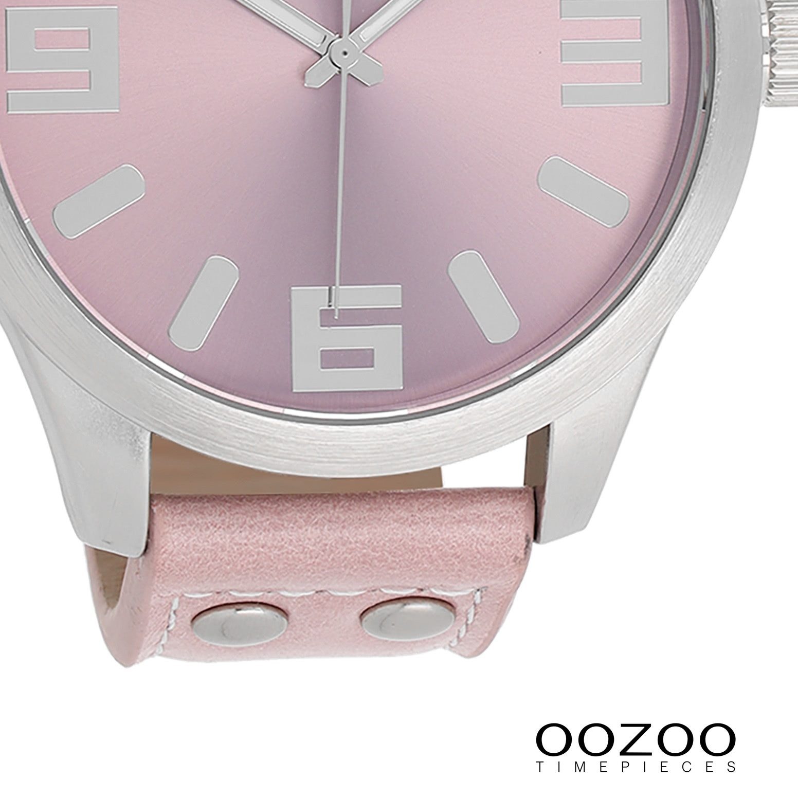 OOZOO Quarzuhr Oozoo Herren Armbanduhr Timepieces Analog, (Analoguhr), Herrenuhr rund, extra groß (ca. 51mm) Lederarmband, Fashion-Style