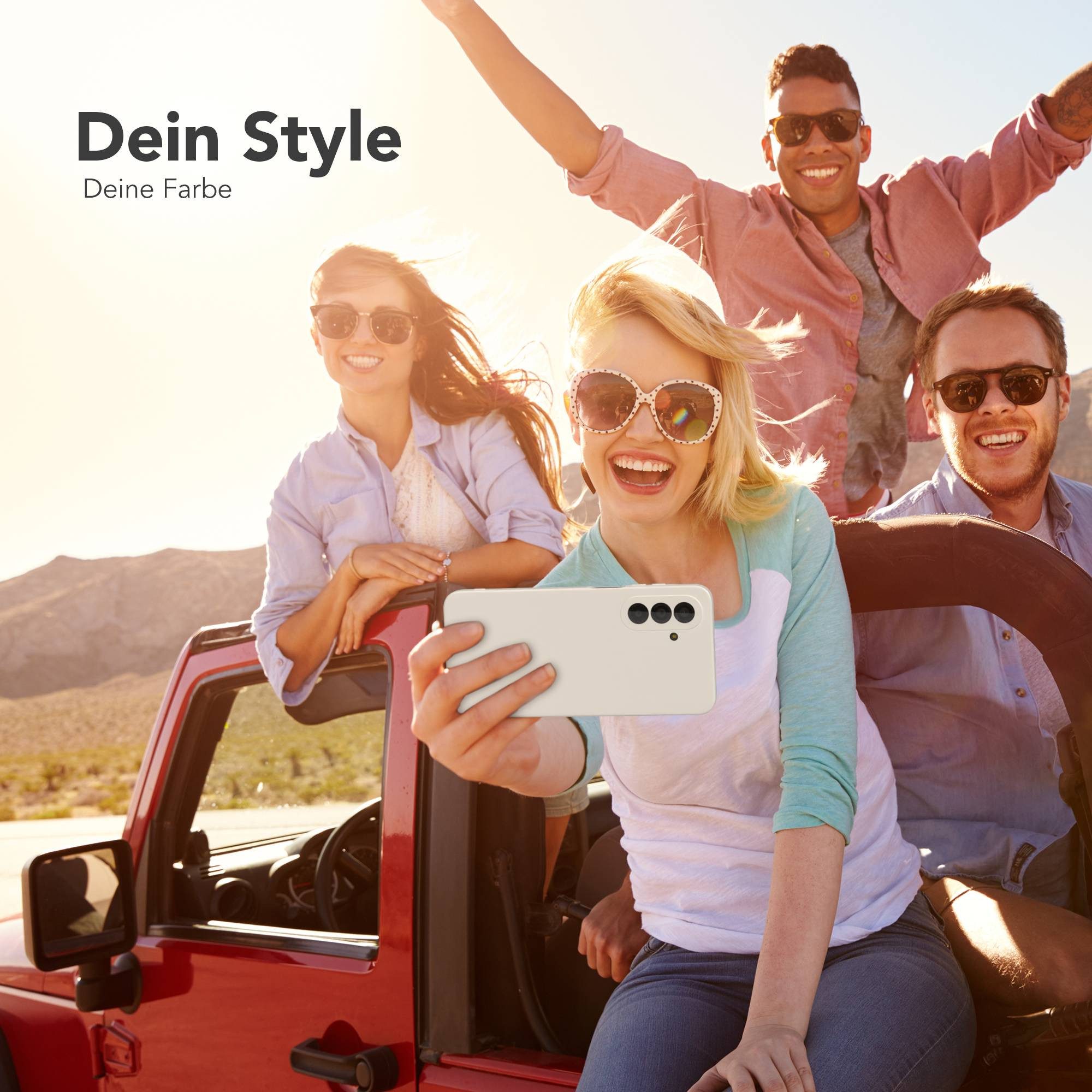 EAZY CASE Handyhülle TPU Hülle für Samsung Galaxy A17 6,7 Zoll, Bumper Case Matt Slimcover Silikonschutzhülle elastisch Polarstern