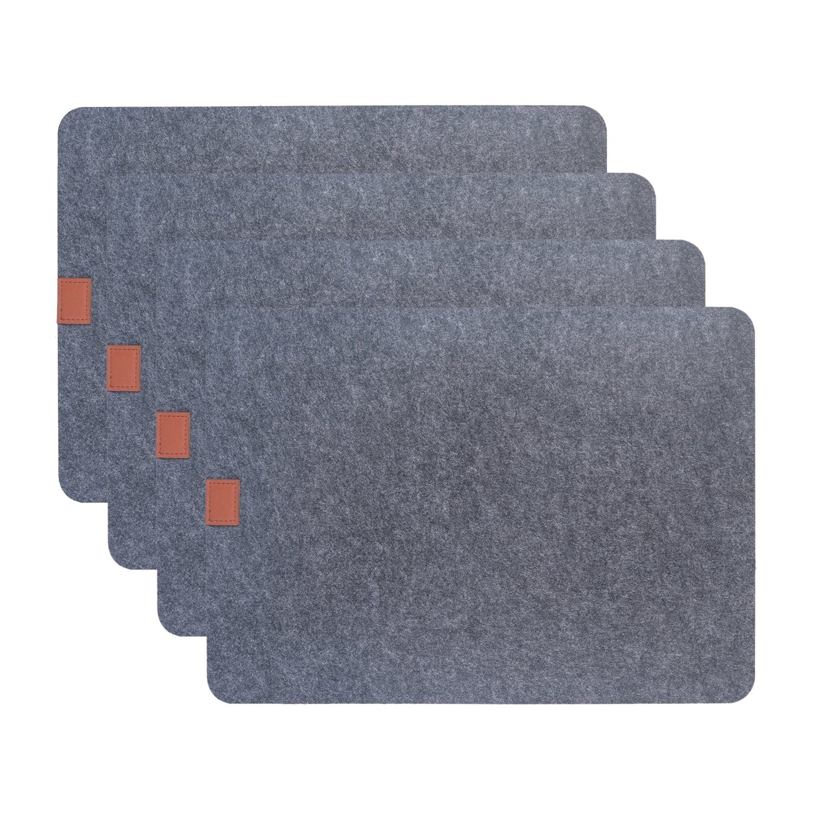 Neuetischkultur Platzset Platzset 4-teilig Filz eckig, (Set, 4-St., 4 Platz günstig online kaufen