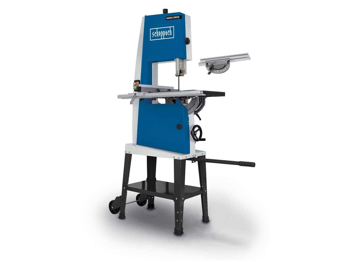 Scheppach Garten-Multifunktionsgerät BASA3 230V, Set, 4-St., inkl. Querschneidlehre, Fahrwerk und 1 Sägeband, montiert