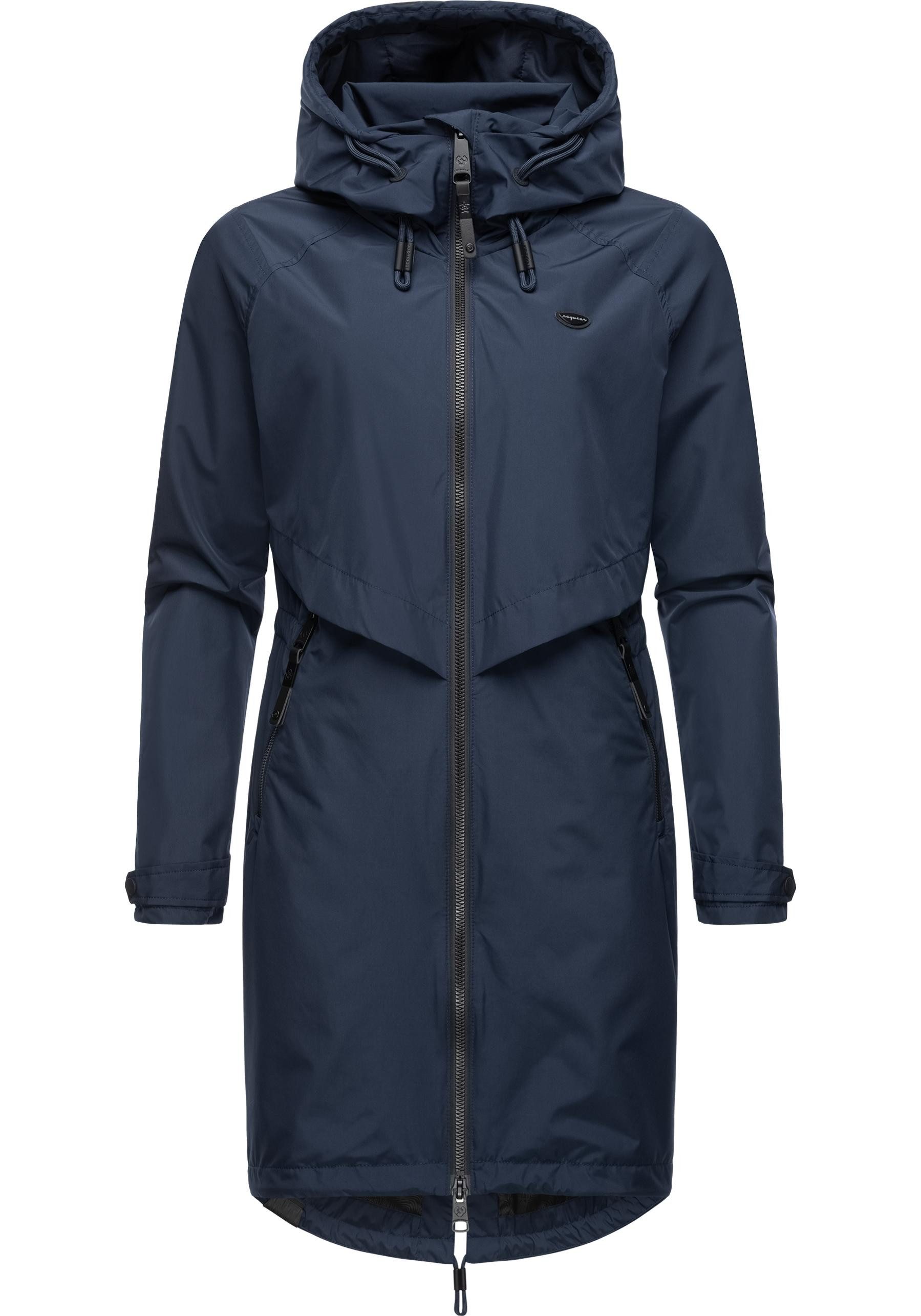 Ragwear Jerseymantel Frodik Wasserdichter oversized Damen Parka für die Übergangszeit