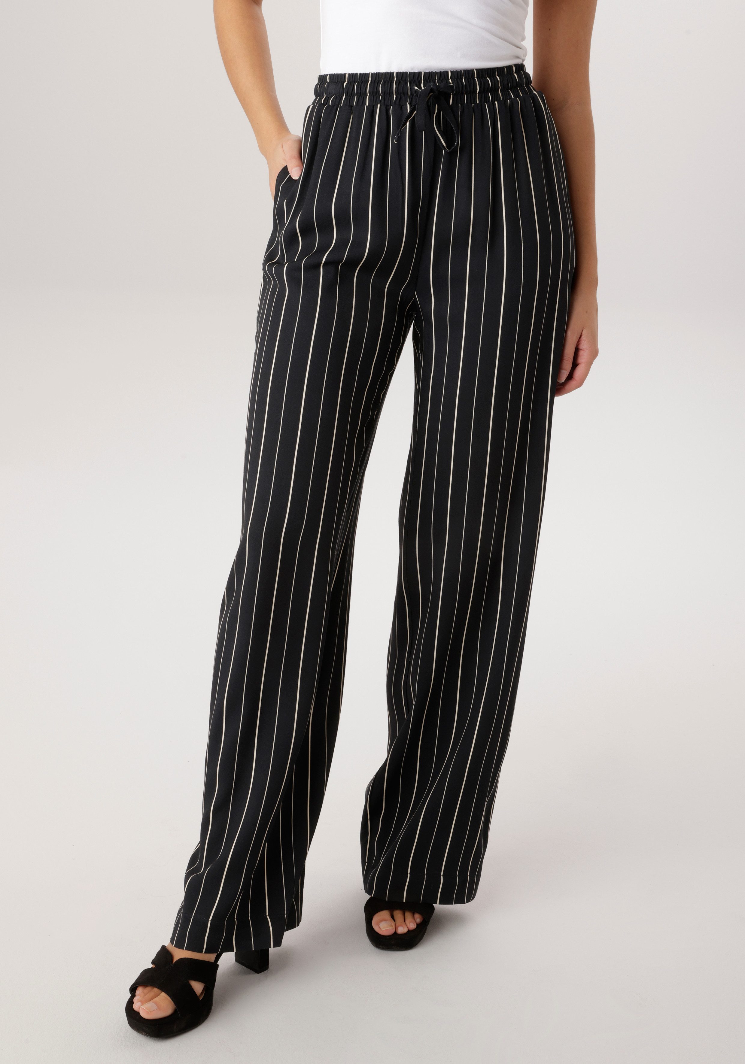 Aniston SELECTED Schlupfhose mit trendigen Streifendessin - NEUE KOLLEKTION