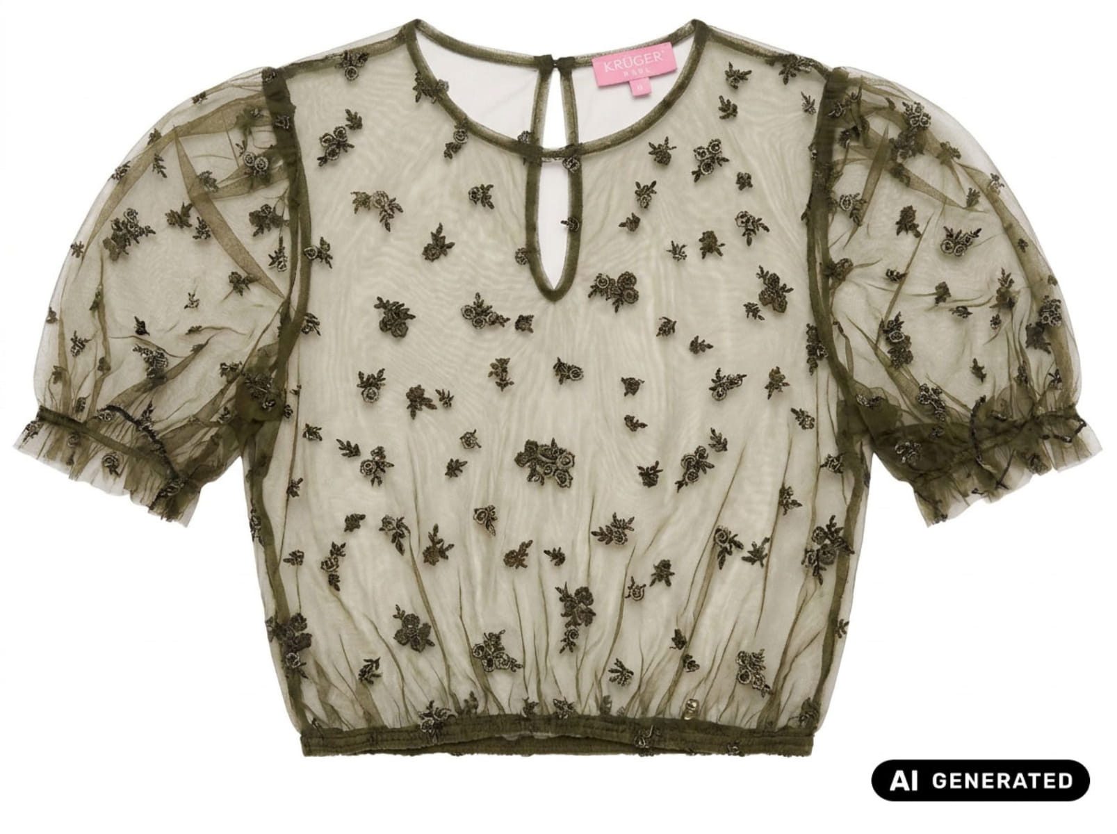 Krüger Madl Dirndlbluse Dirndlbluse Arla olive