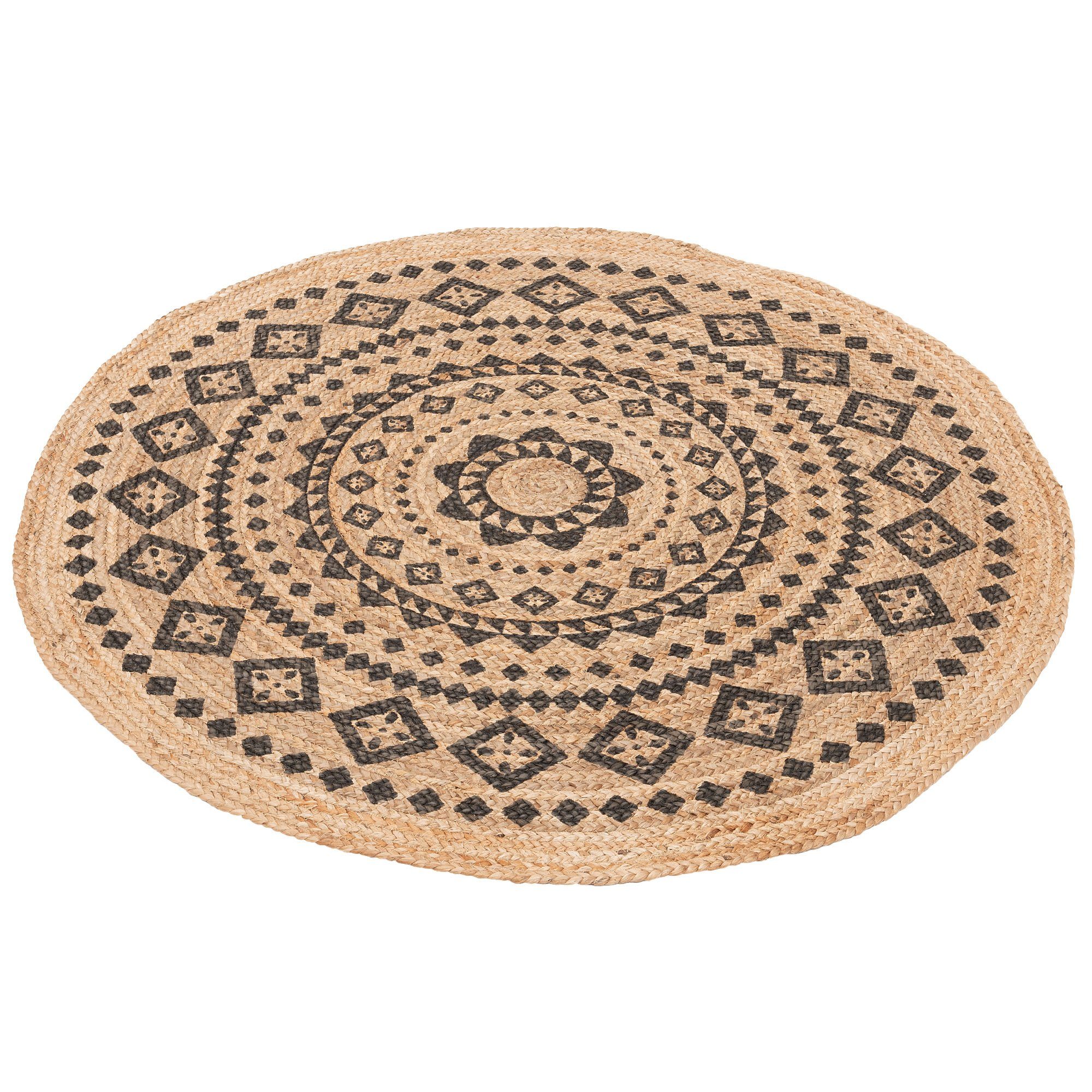 Pergamon Sisalteppich Handgefertigt Jute Teppich Nele Ethno Rund, Rund, Höhe: 4 mm – Bild 5 von 5