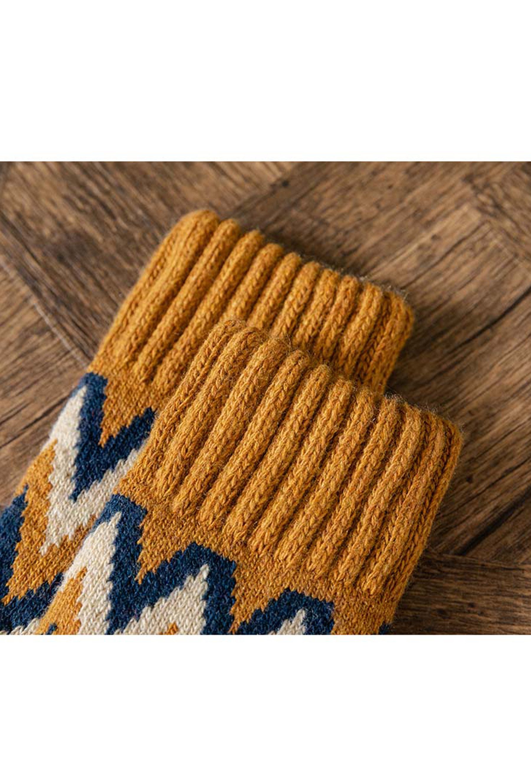 Yuhu Socken Warme Winter Socken Größe 40–46 mit Wolle für Herren