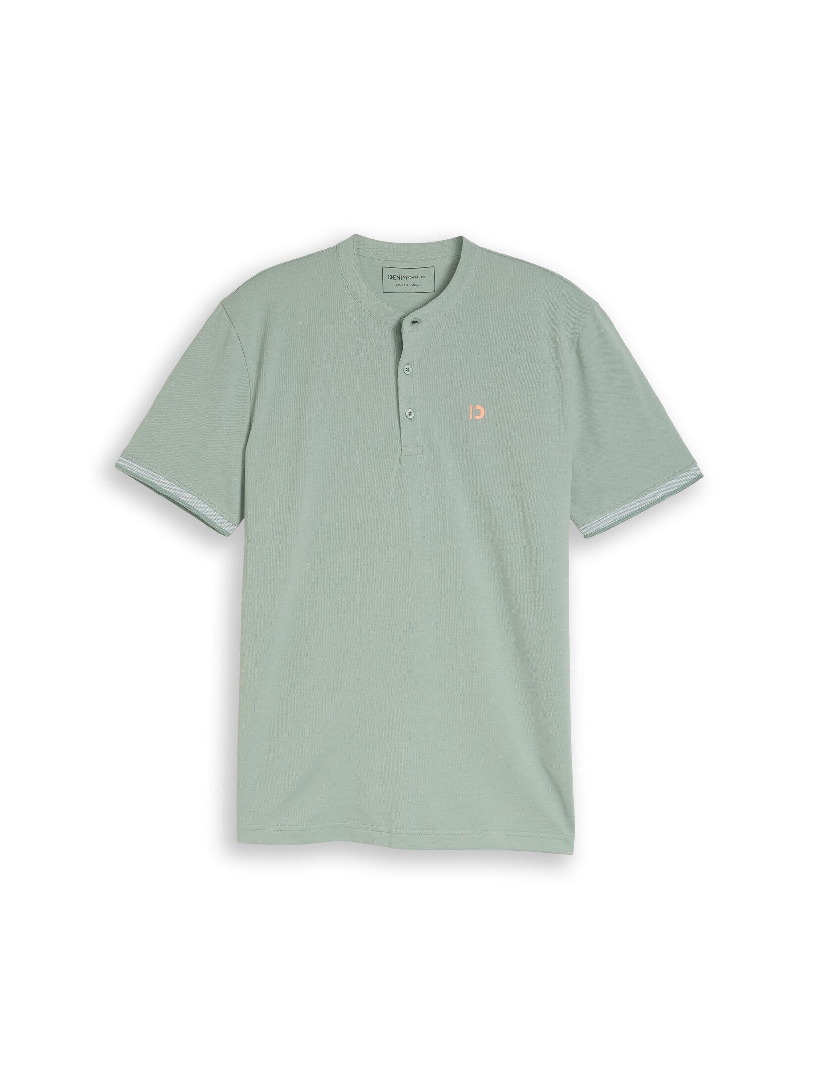 TOM TAILOR Denim Poloshirt Poloshirts Piqué Poloshirt mit Stehkragen