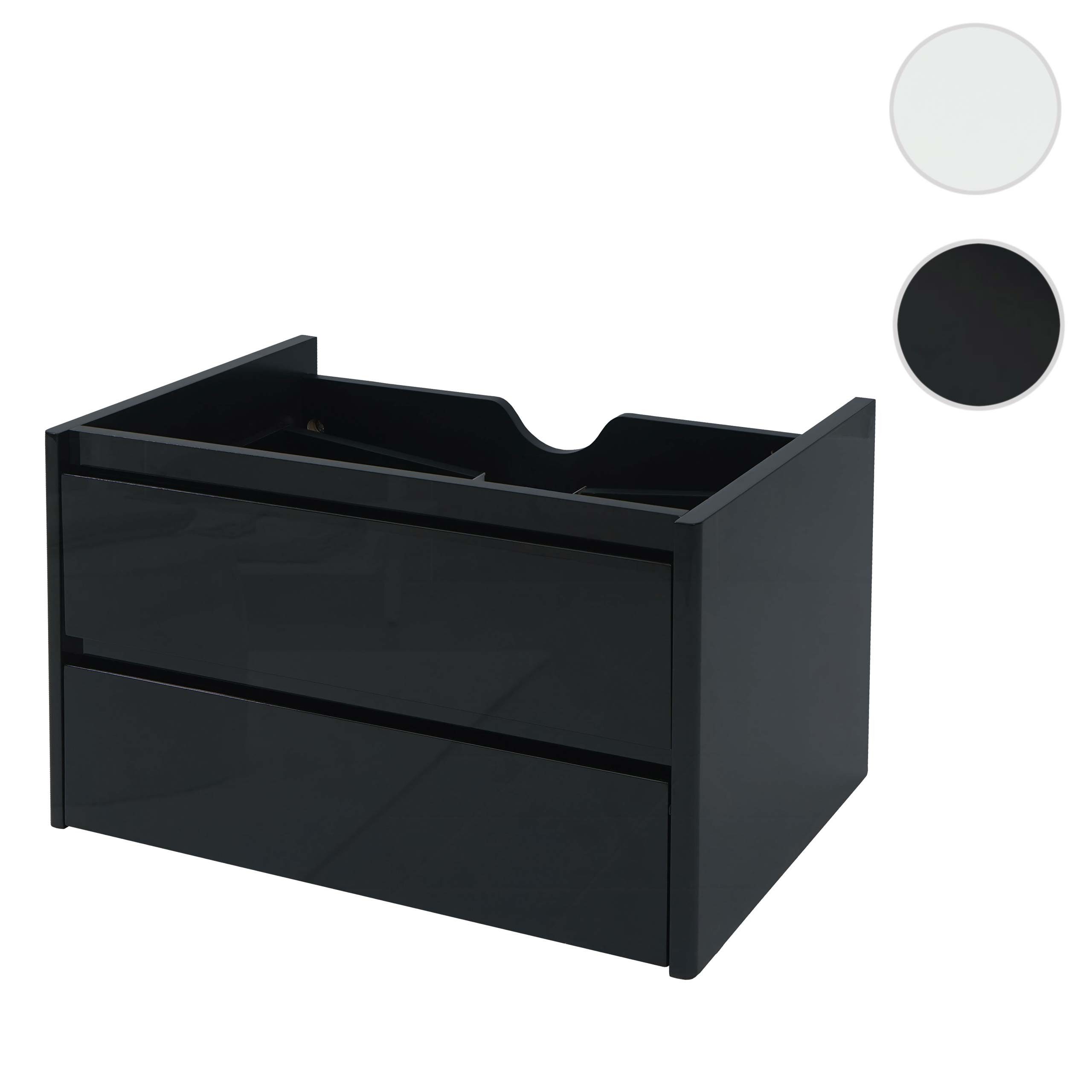 MCW Waschbeckenunterschrank MCW-B19-WUS (1-St) Hochglanz-Optik, 2 günstig online kaufen