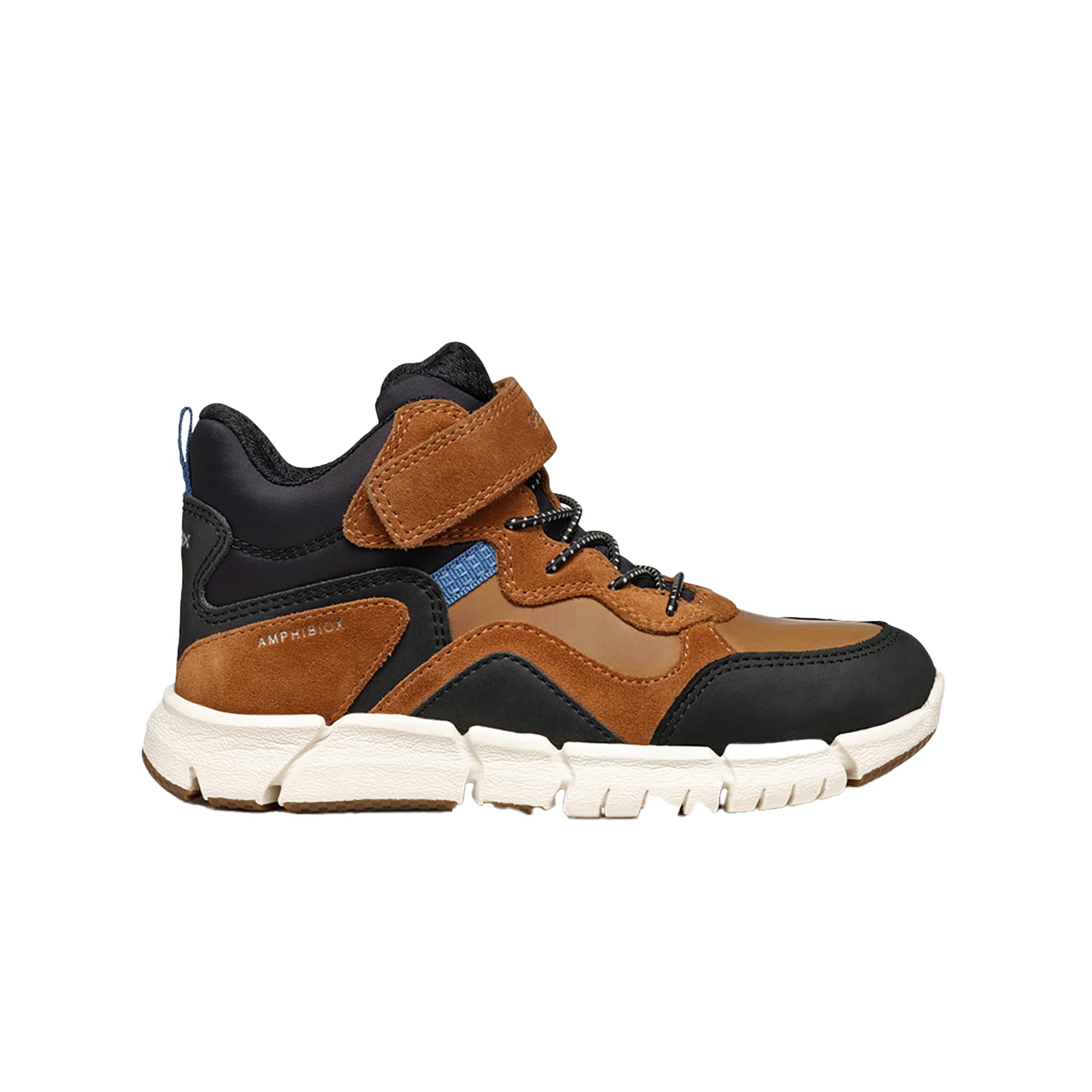 GEOX FLEXYPER, Warmfutter, Braun kombiniert, Kinder Winterstiefel