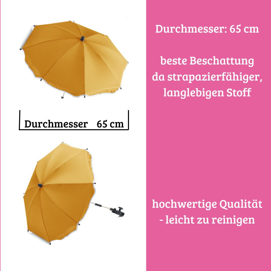 Thumbnail - Fillikid Kinderwagen-Sonnenschutzhülle Sonnenschirm Standard UV-Schutz 50+ ​Exklusiv