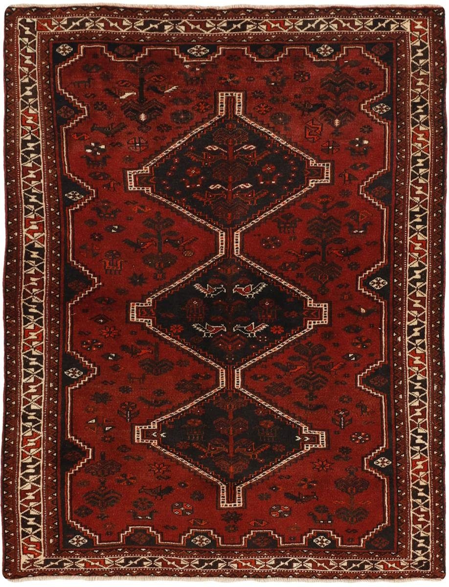 Orientteppich Shiraz 144x189 Handgeknüpfter Orientteppich / Perserteppich, Nain Trading, rechteckig, Höhe: 10 mm