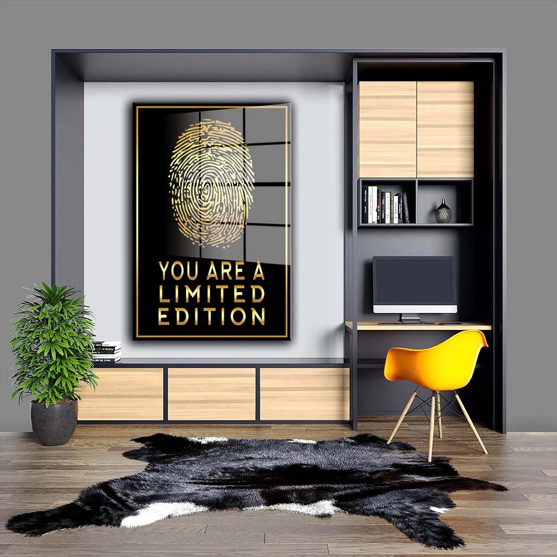 Artedinoi Acrylglasbild Fingerabdruck You Are A Limited Edition Motivation Acrylglas Wandbild