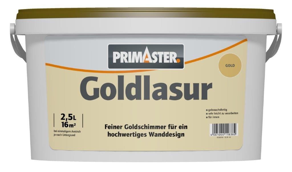 Strukturpaste Primaster Goldlasur 2,5 L gold