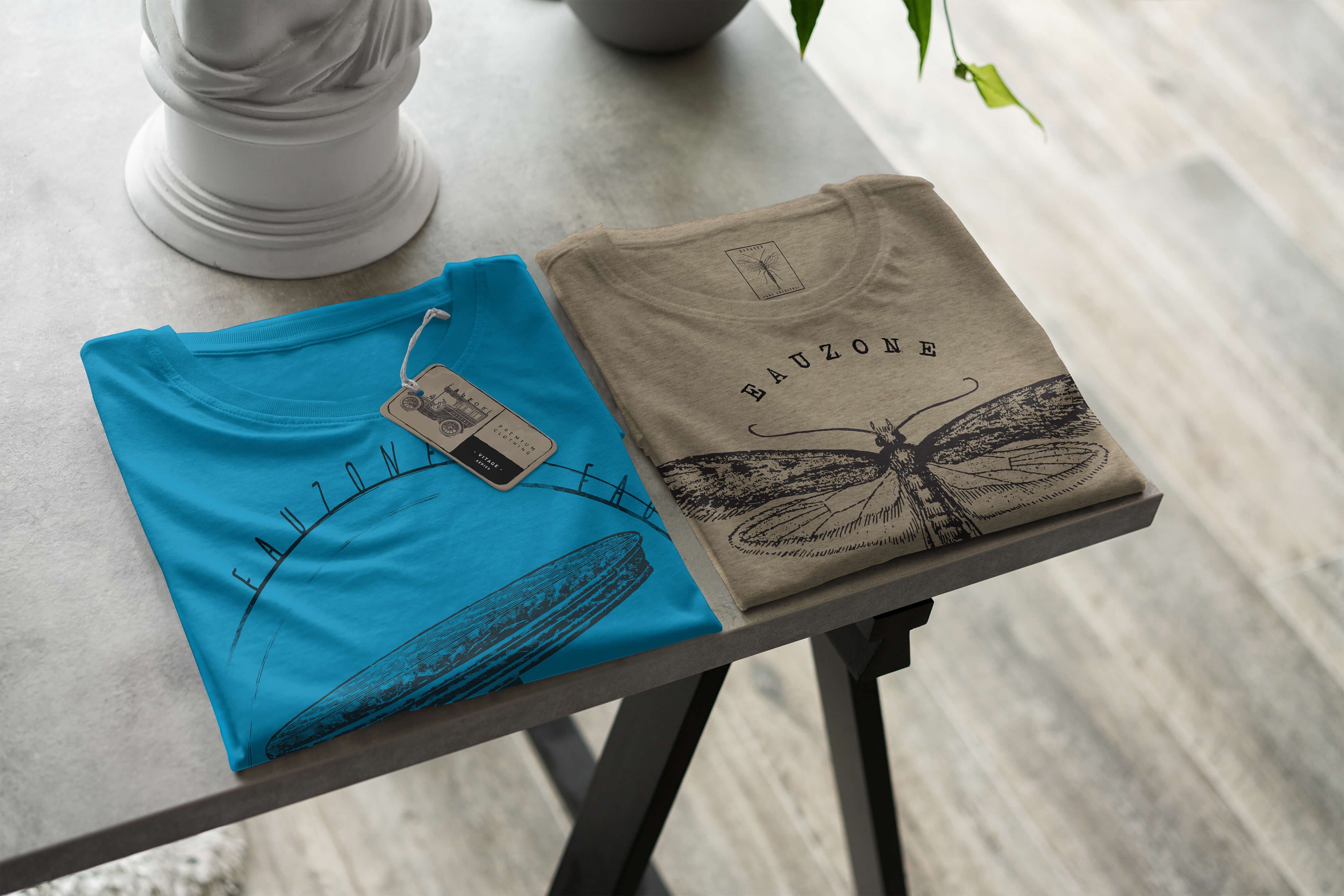 Sinus Art T-Shirt T-Shirt Herren Vintage Atoll Tisch
