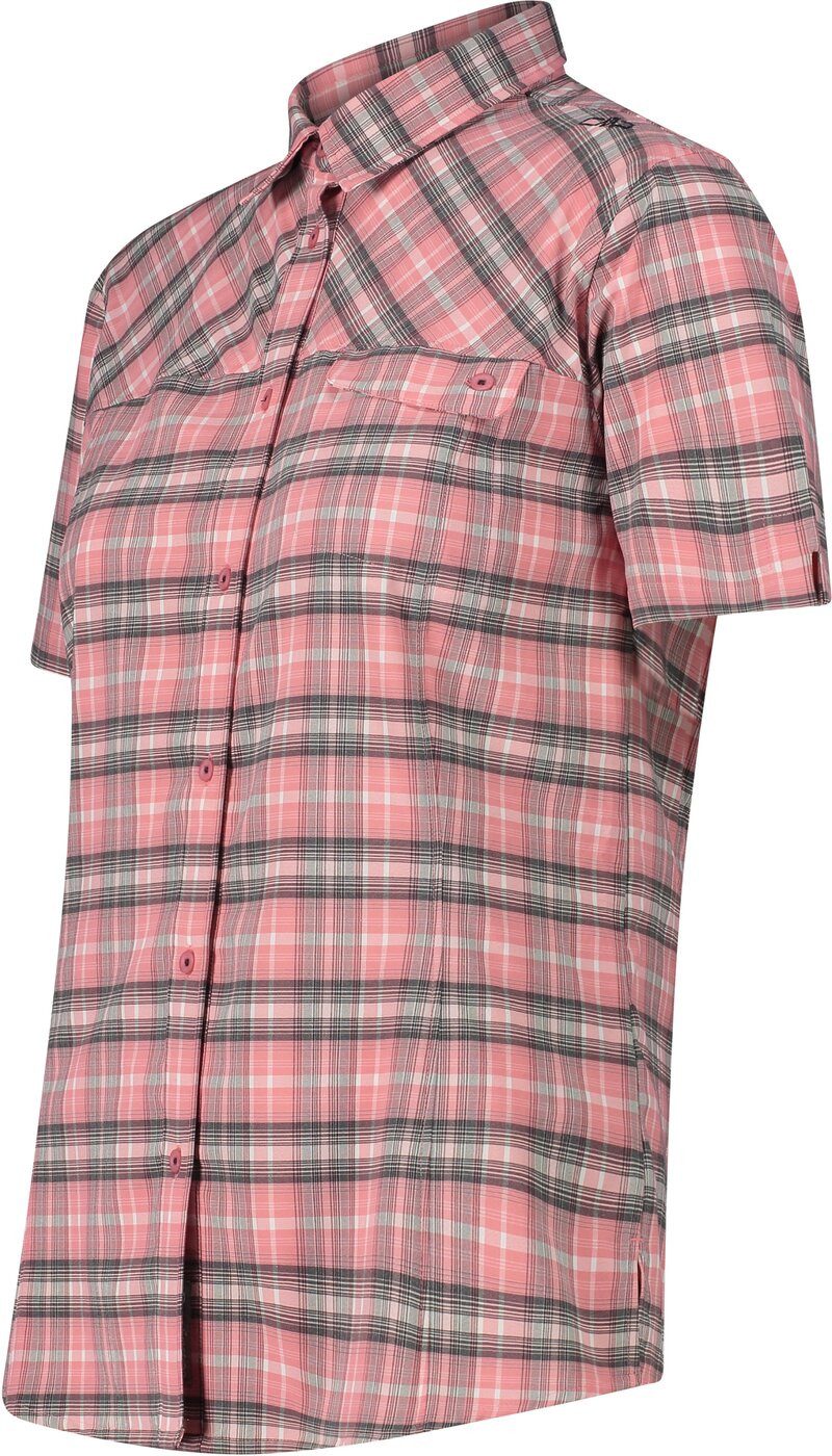 CMP Funktionsbluse WOMAN SHIRT ORCHIDEA-ANTRACITE-BIANCO