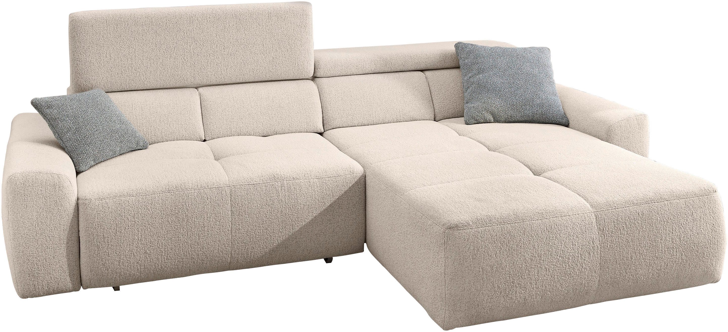 Jockenhöfer Gruppe Ecksofa Unos L-Form, B: 299 cm, mit 60 cm elektr. Sitzti günstig online kaufen