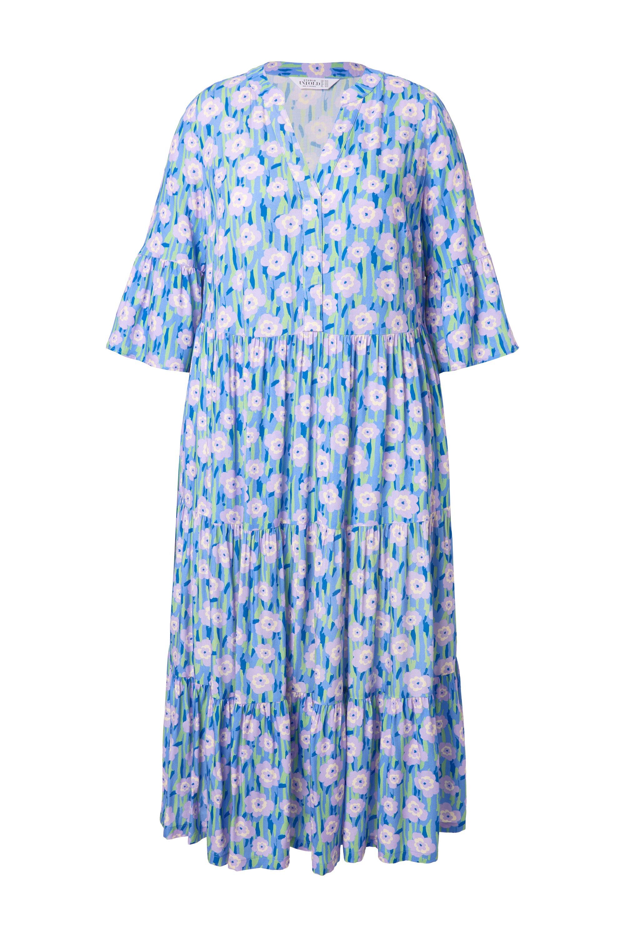 Studio Untold Maxikleid Maxikleid Flower-Print Volants günstig online kaufen