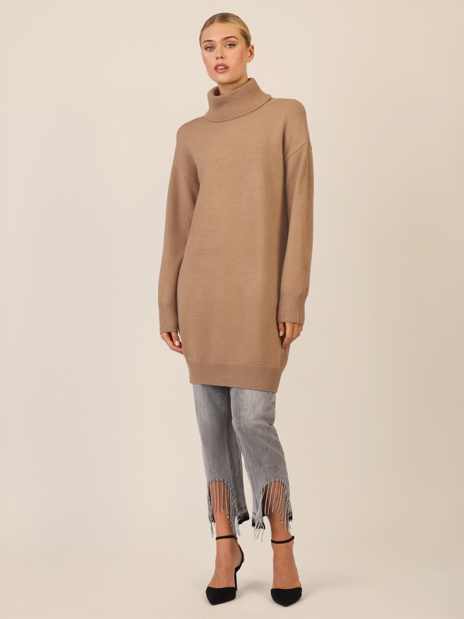 Apart Strickkleid mit überschnittene Schultern günstig online kaufen