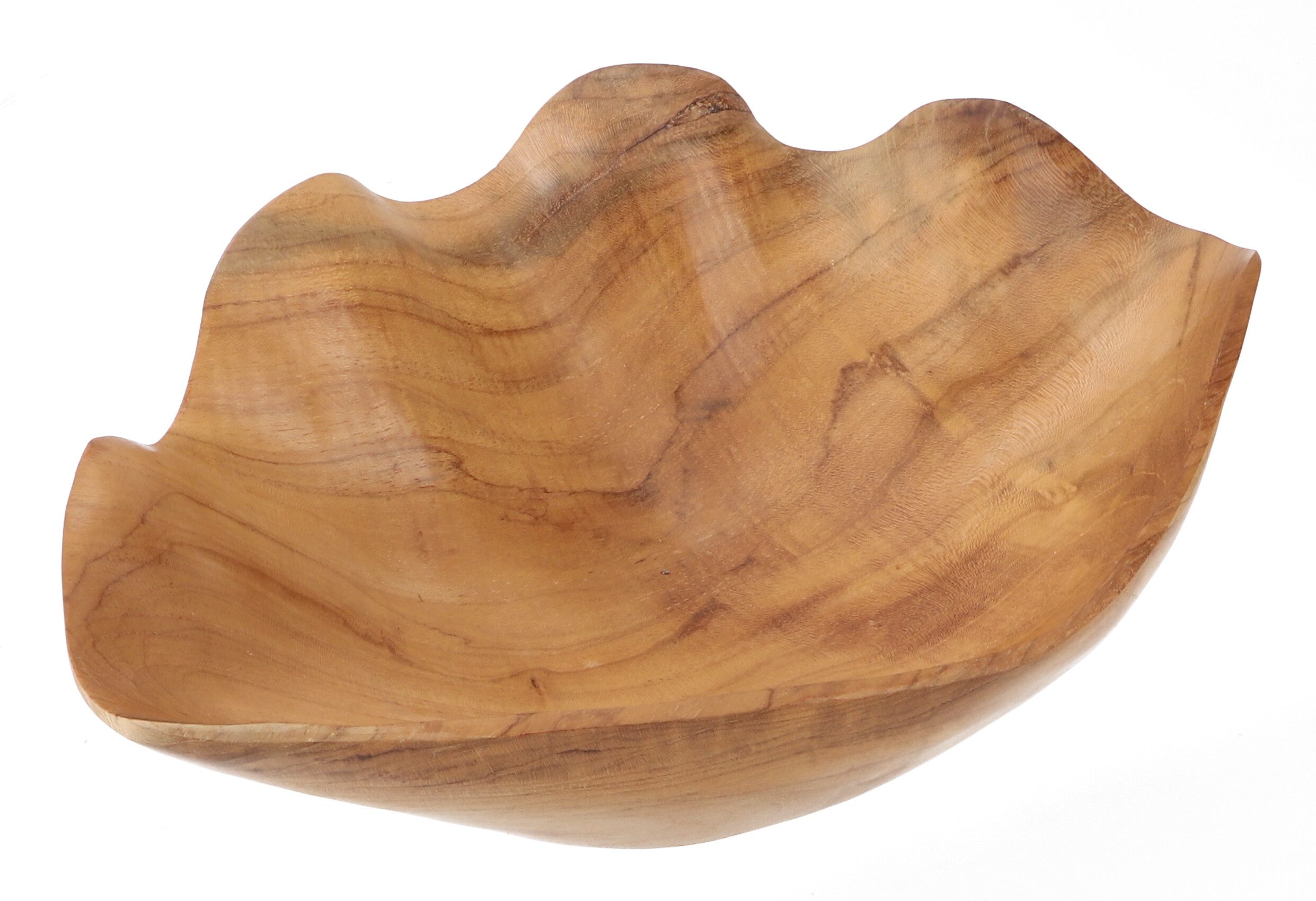 Guru-Shop Dekoschale Obstschale Muschel, geschnitzte Holzschale,.. günstig online kaufen