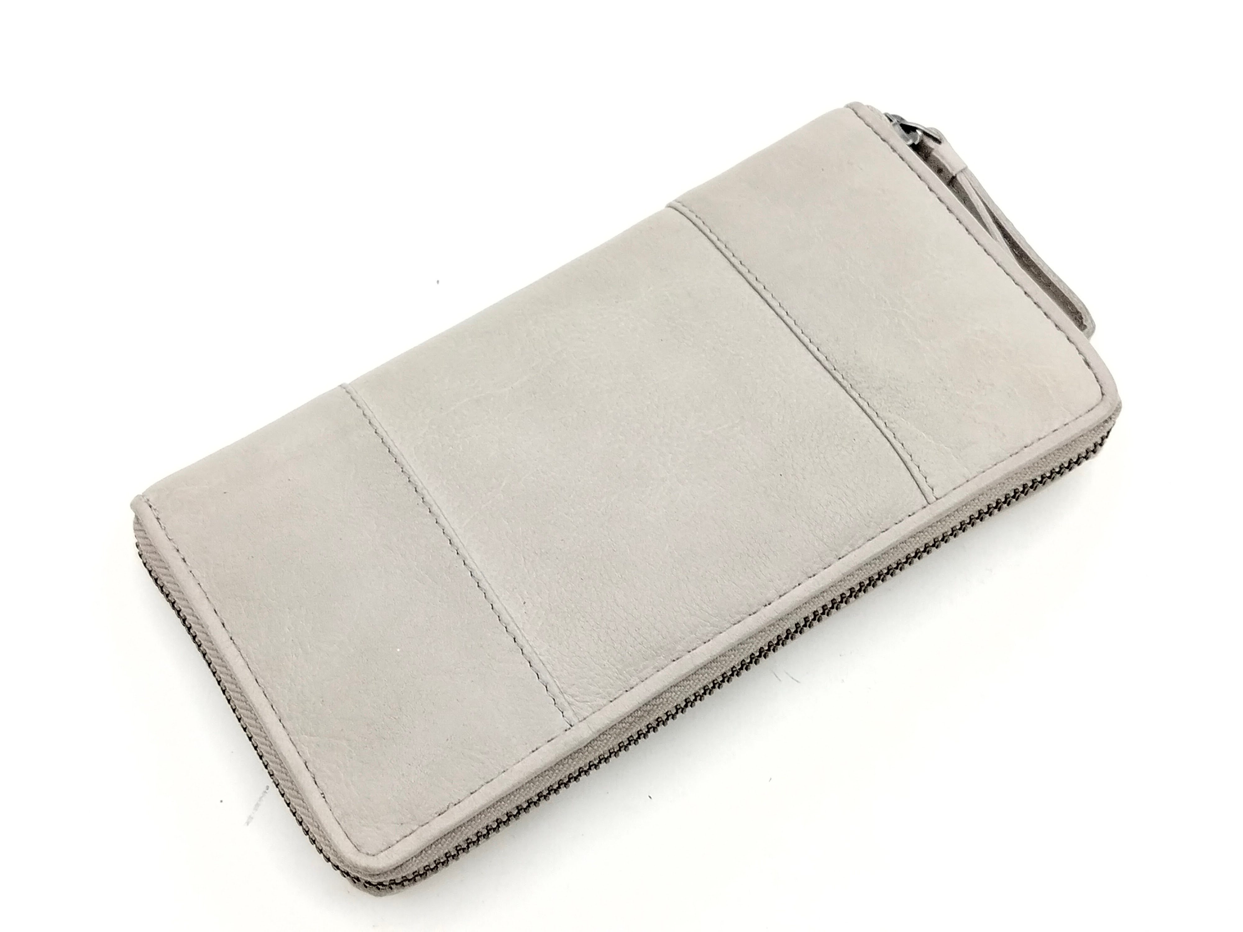 Bull & Hunt Geldbörse Bull & Hunt Reißverschlussbörse Leder, zip wallet, Langbörse, grey