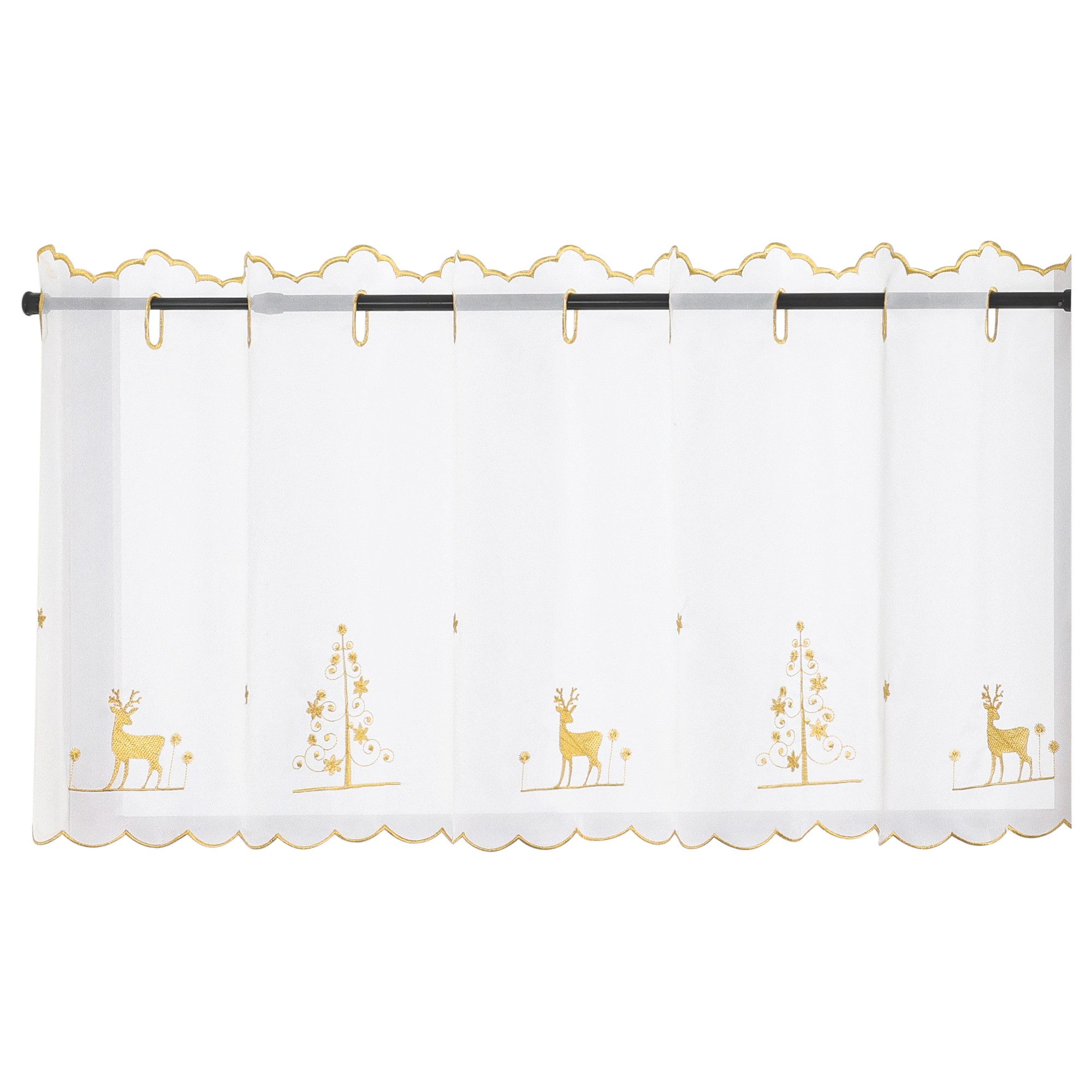 Joyswahl Scheibengardine (1 St), Stangendurchzug, transparent, günstig online kaufen