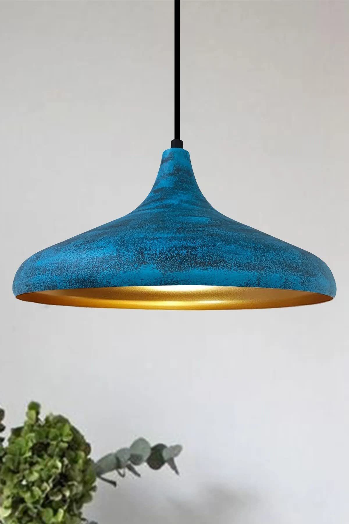 Lampe, Bamyum cm Pendelleuchte Leuchtmittel 35 Durchmesser Metall Ozean Moderne Bamyum Pendelleuchte E27 ohne