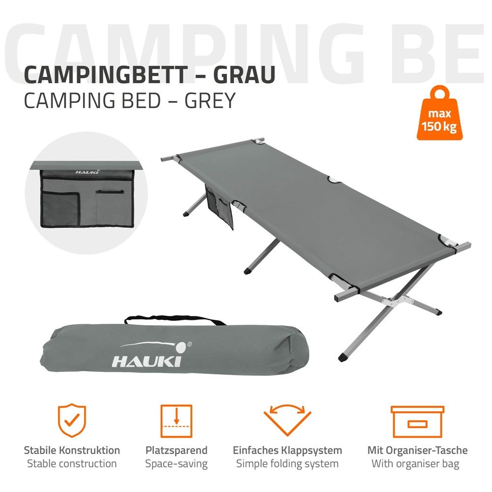 Hauki Feldbett Campingbett klappbar mit Tragetasche günstig online kaufen