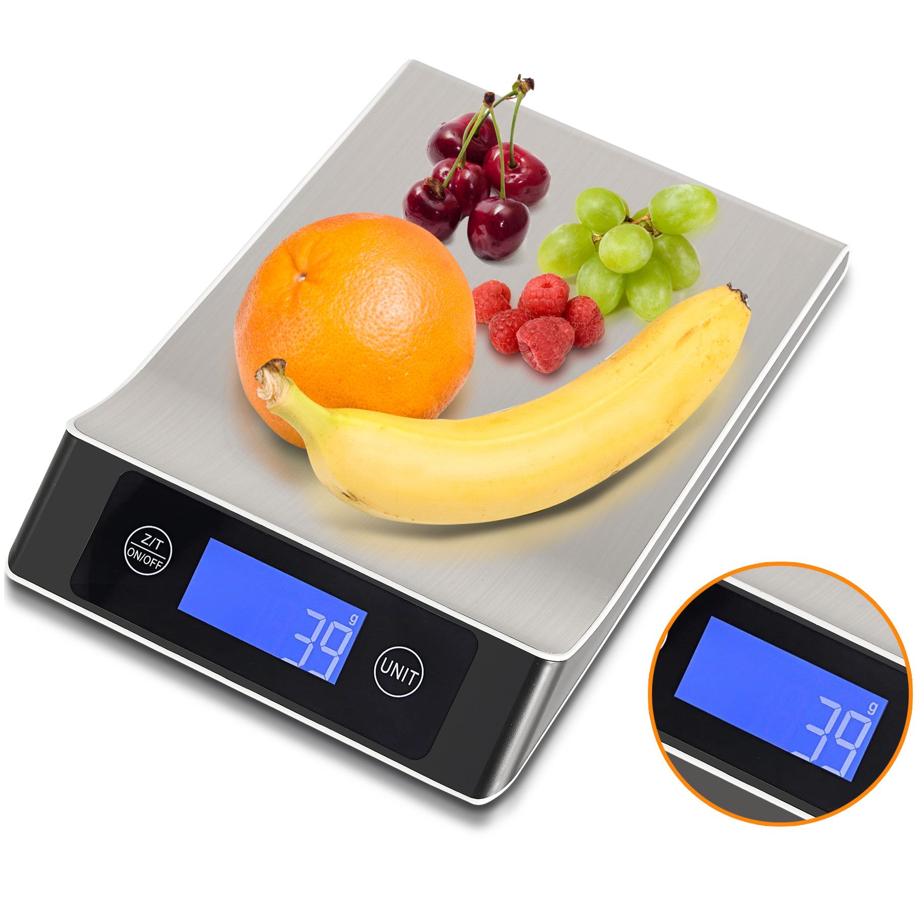 Küchenwaage küchenwaage digital waage edelstahl bis 10 Kg