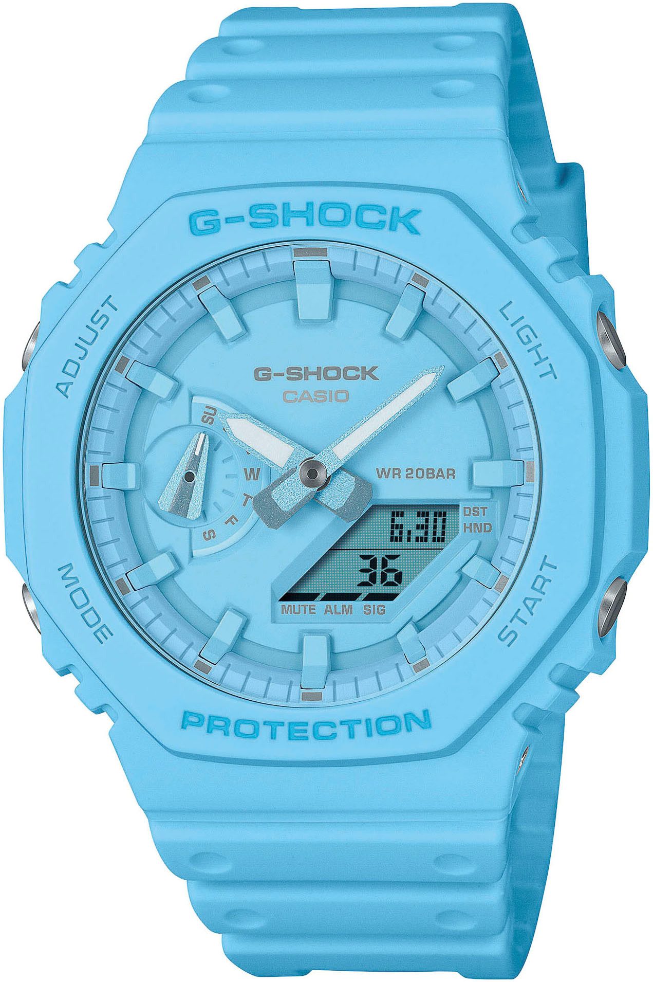 CASIO G-SHOCK Chronograph, Quarzuhr, Armbanduhr, Damen, Herren, digital, bis 20 bar wasserdicht