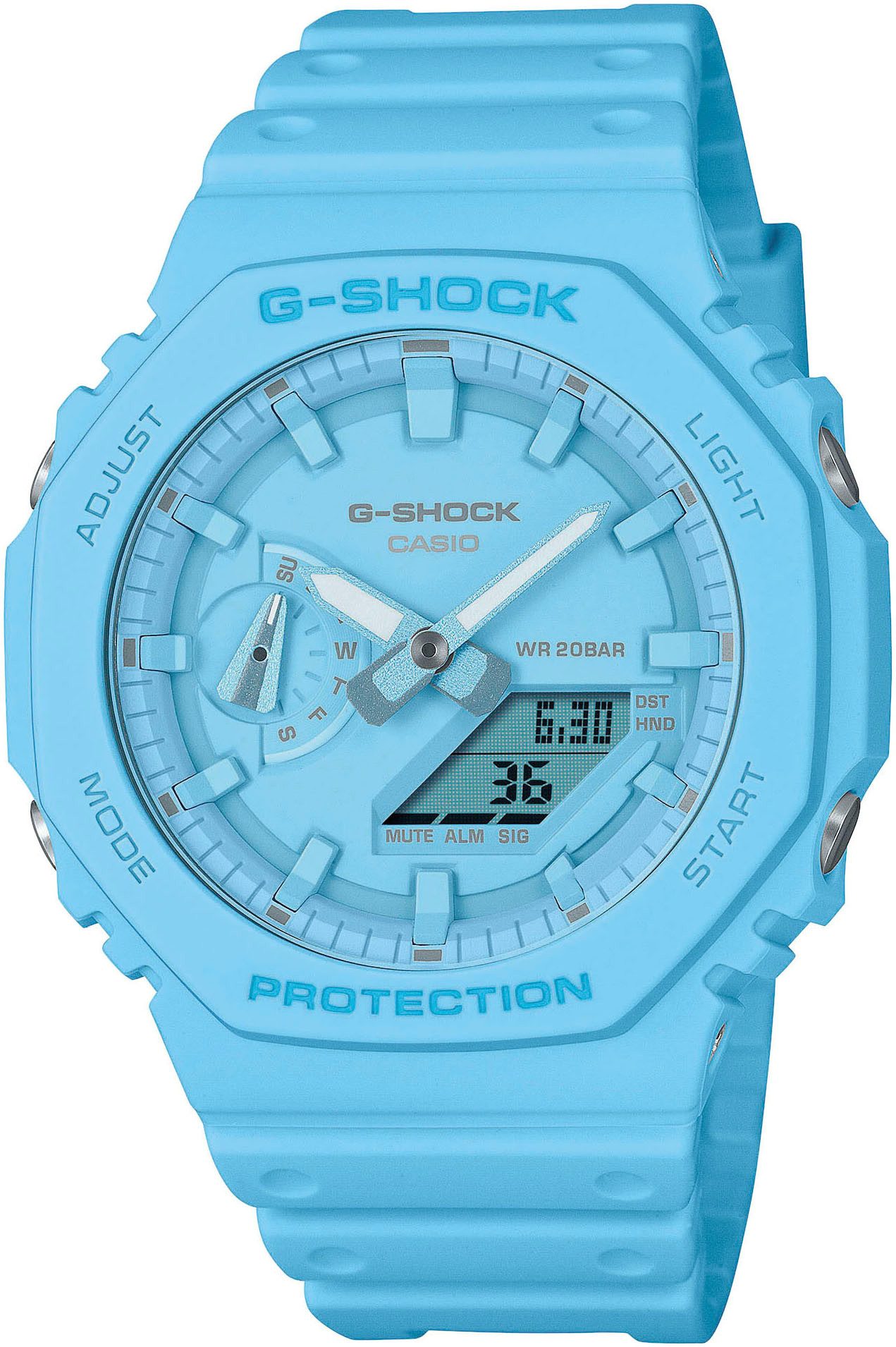 CASIO G-SHOCK Chronograph GA-2100-2A2ER, Quarzuhr,Armbanduhr,Herrenuhr,digi günstig online kaufen
