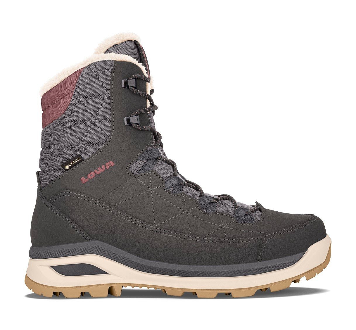 Lowa Ottawa GTX (Veloursleder, wasserdicht) anthrazitgrau/altrosa Damen Win günstig online kaufen