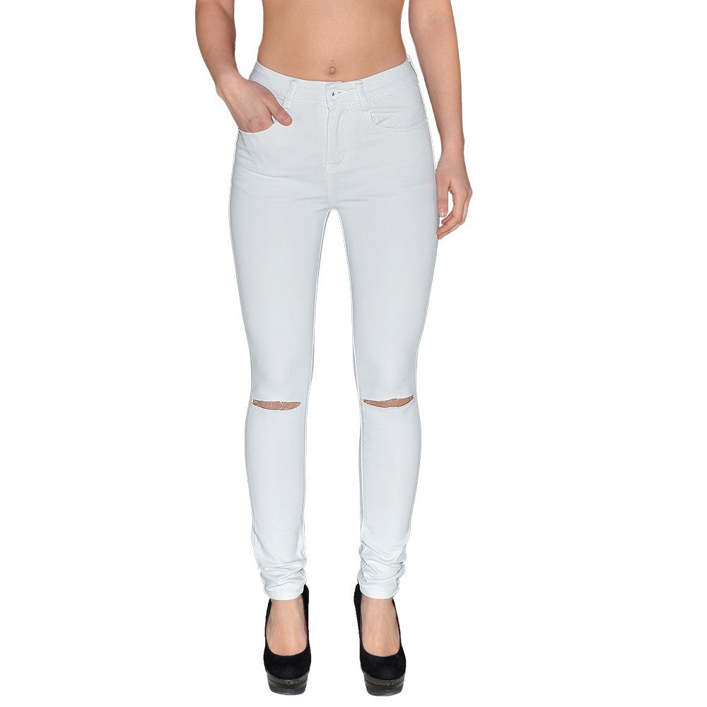 ESRA Skinny-fit-Jeans Z92 Damen Jeans Skinny Hose High Waist