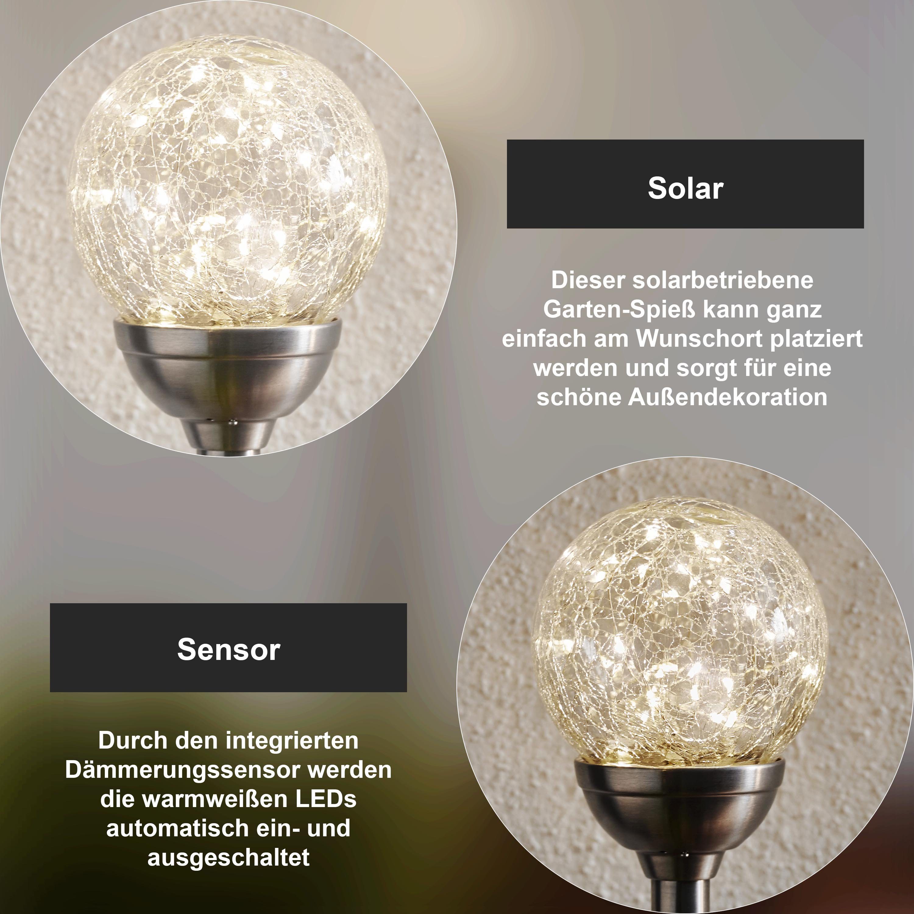 Dekolicht Glory, Beleuchtung, 12 STAR transparent, Solar Glory, x 4,5 Season 12 LED x TRADING Best cm, 4