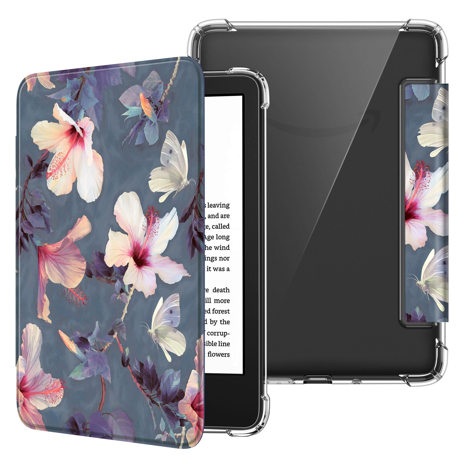 Fintie E-Reader-Hülle für 6" Kindle (11. Generation)–2024/2022, Clear Weich TPU Schutzhülle, mit Auto Sleep/Wake für 6 Zoll Kindle Basic 2024