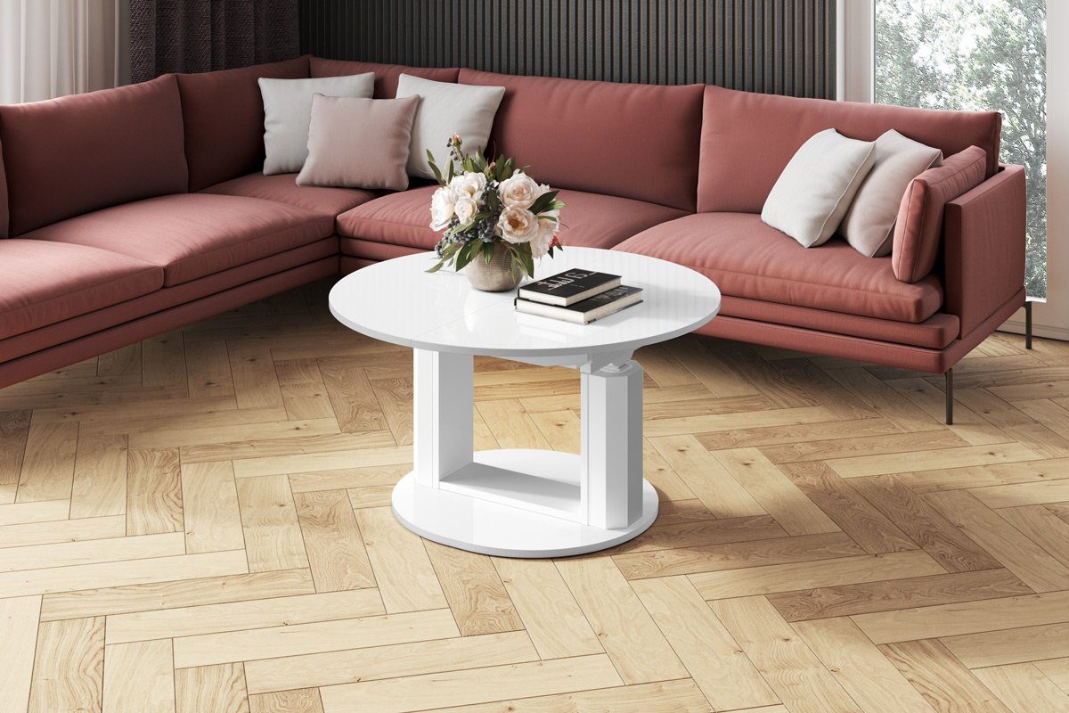 designimpex Couchtisch Design HEM-111 Hochglanz ausziehbar günstig online kaufen