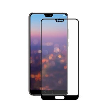 Protectorking Schutzfolie 1x 9H Panzerglas für Huawei P20 Pro FULL COVER Displayschutz Schutzgla, (1-Stück), Displayschutzglas, Schutzglas Echtglas Tempered 9H Härte HD-KLAR