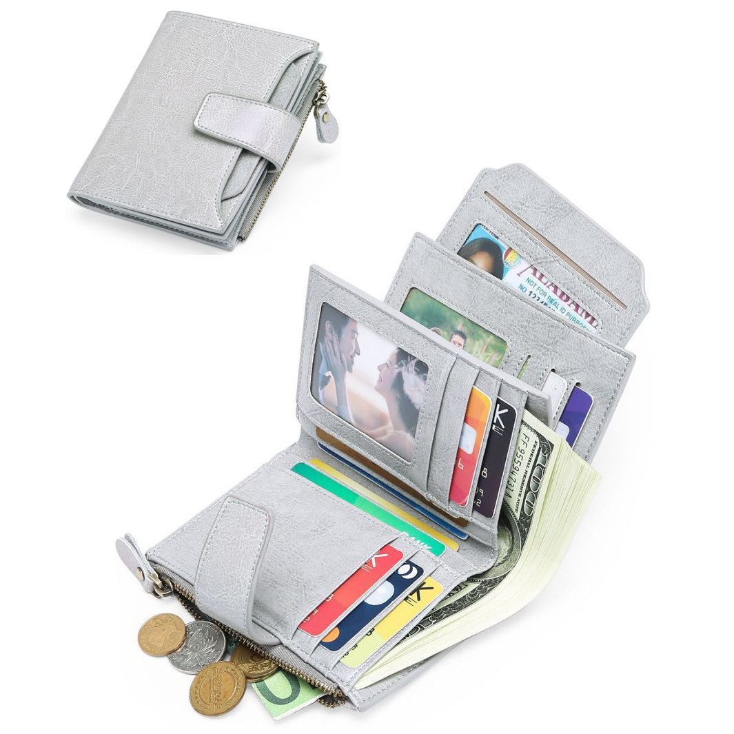 ibettertec Mini Geldbörse Geldbörse Echtes Nappaleder (Damen Echtleder Port günstig online kaufen