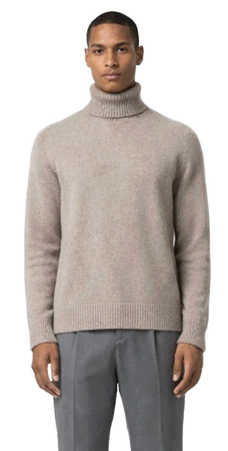 Ermenegildo Zegna Kaschmirpullover Oasi Rollkragenpullover Strick-Pullover Taupe Eleganter, vielseitig kombinierbarer Taupe-Farbton