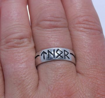 Kiss of Leather Silberring Ring Fingerring Thor Gr. 52-78 Blitz Donner Gott Runen