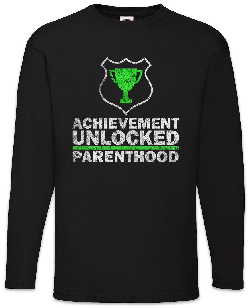 Langarmshirt Achievement Unlocked Langarm T-Shirt Lvl. Lvl Gamer Games Gaming Video