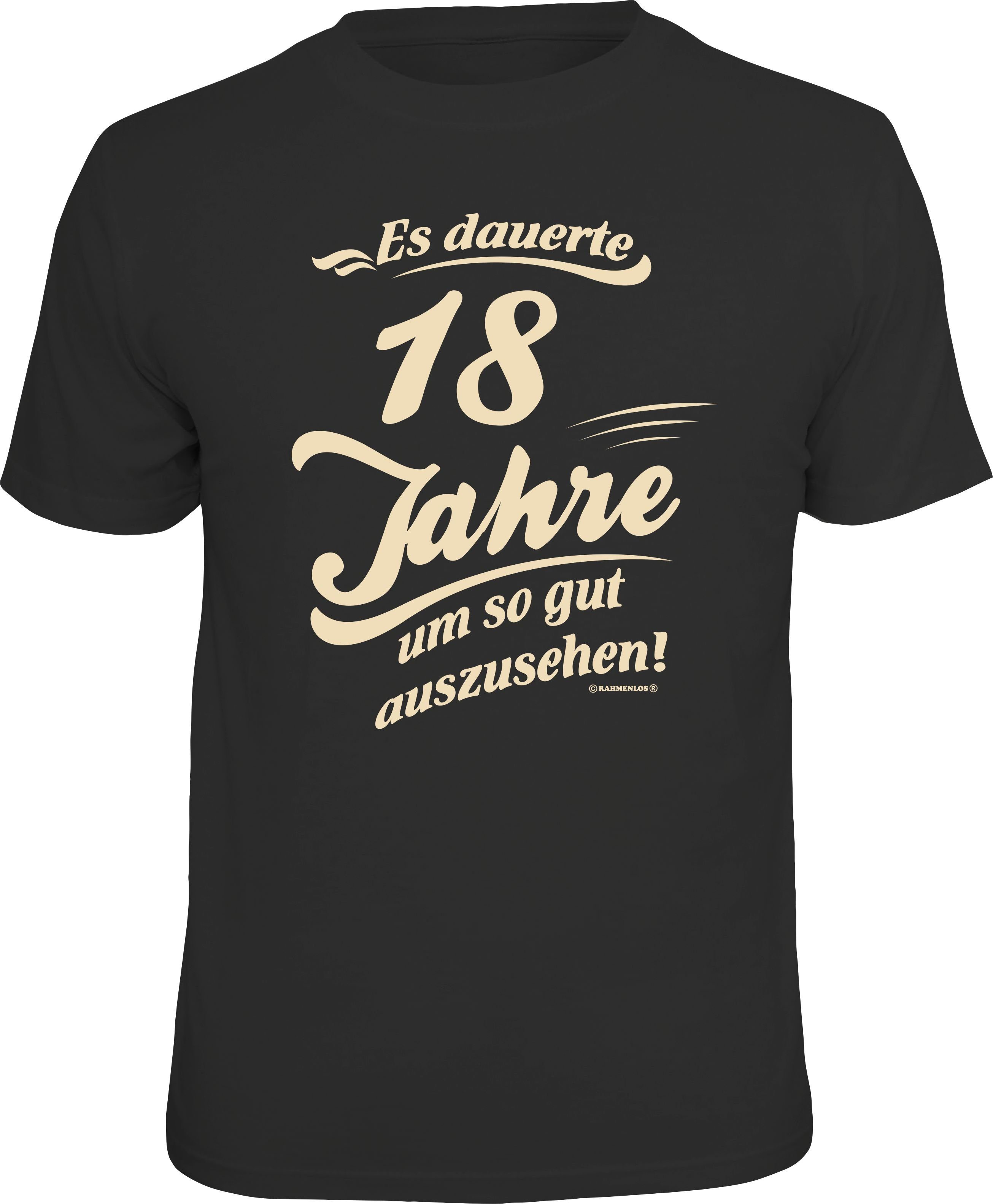 T-Shirt als Geschenk zur Volljährigkeit - es dauerte 18 Jahre