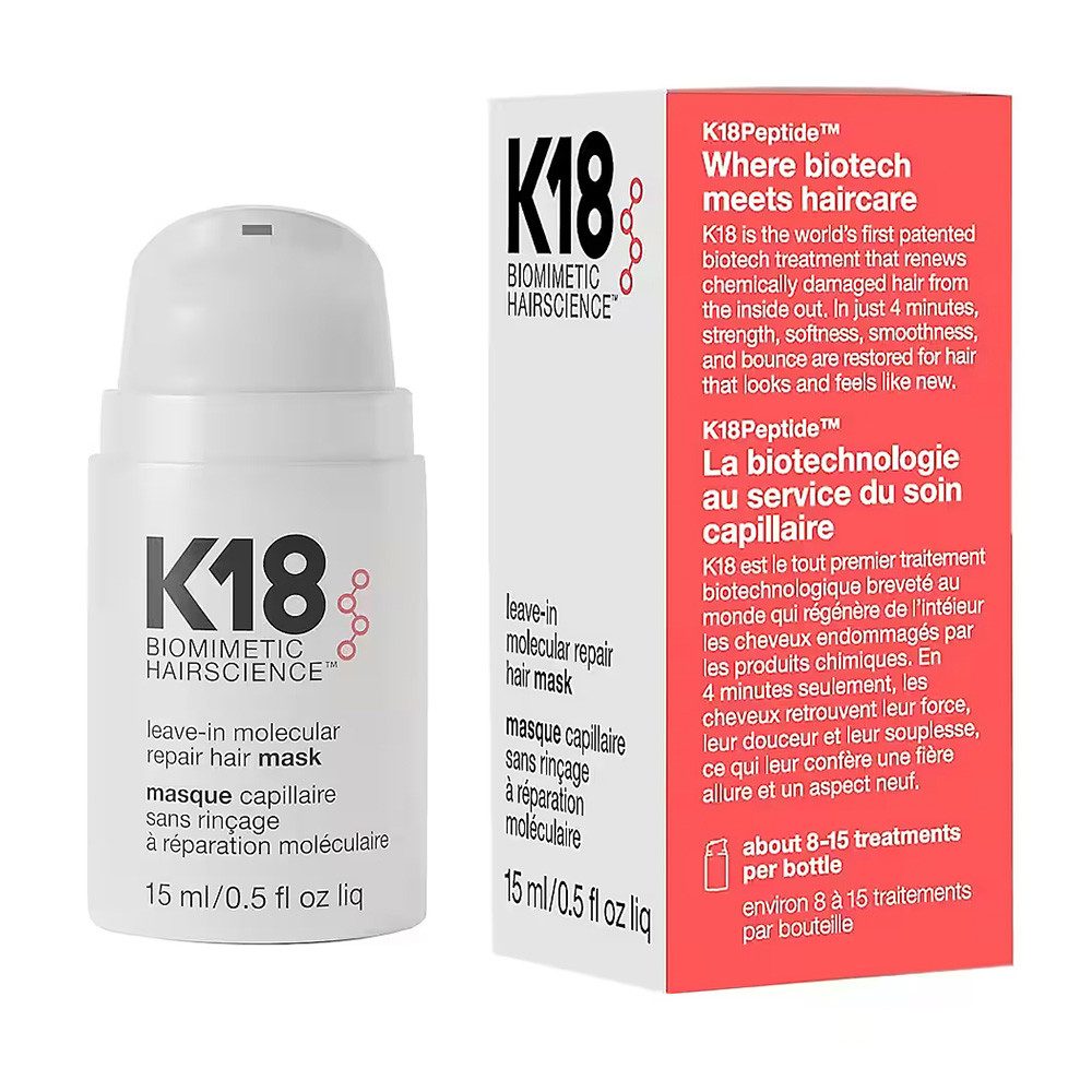 K18 Hair Haarmaske K18 Molecular Repair Hair Mask – mit Peptid-Technologie 150ml, leave in