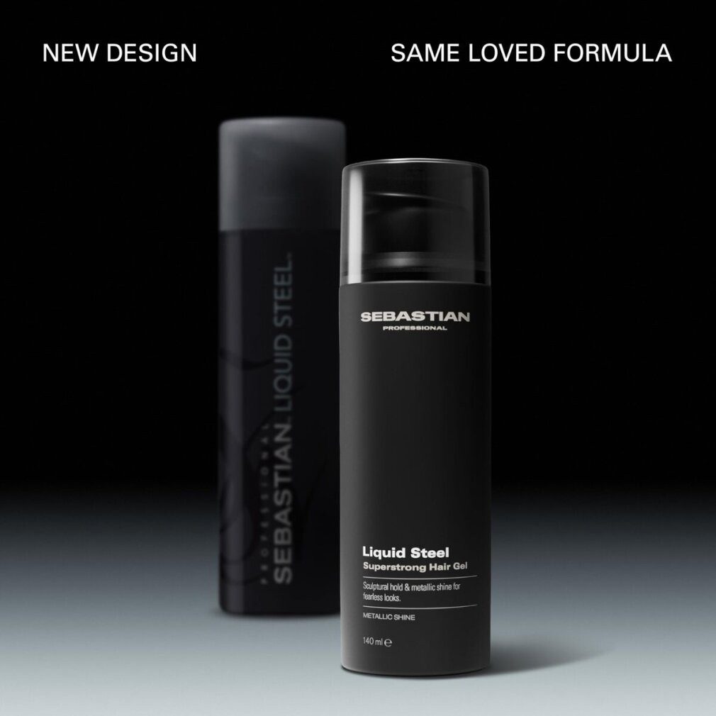 Sebastian Professional Haarpflege-Set LIQUID STEEL extra starkes Haargel, extra stark und langanhaltend