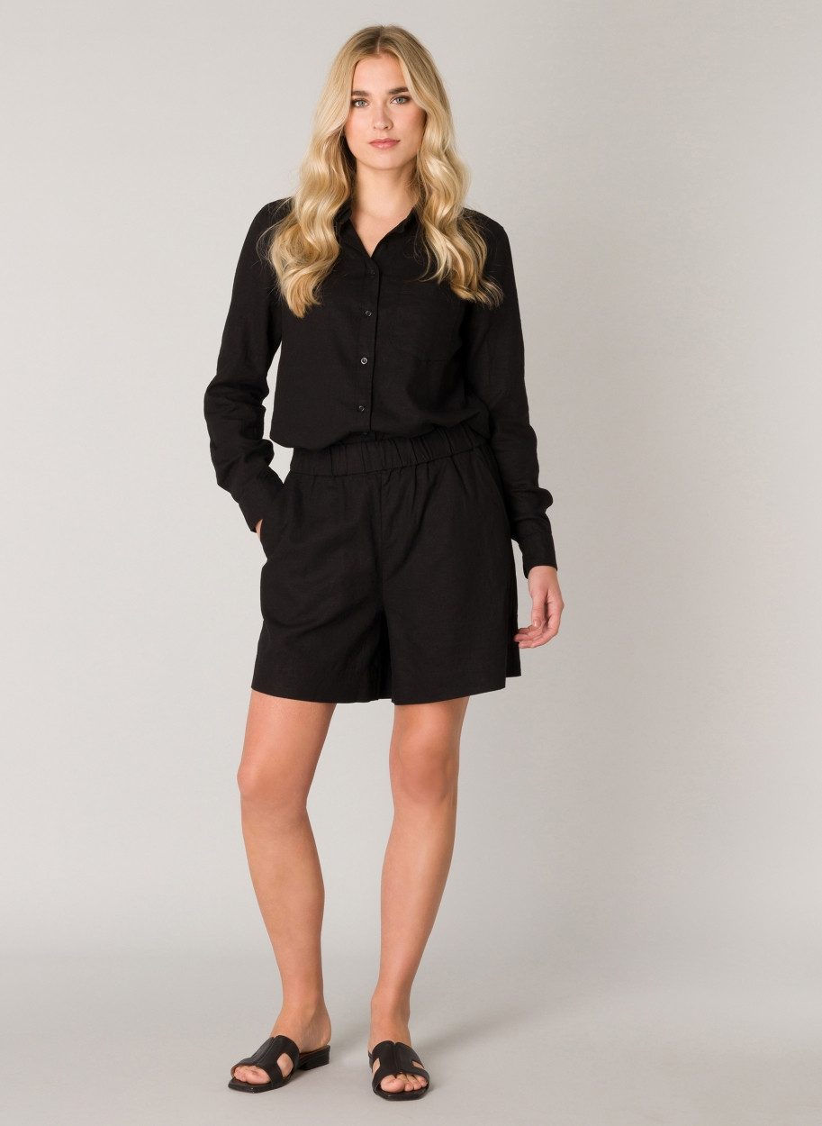 Base Level Shorts Sommerhose im Leinenmix