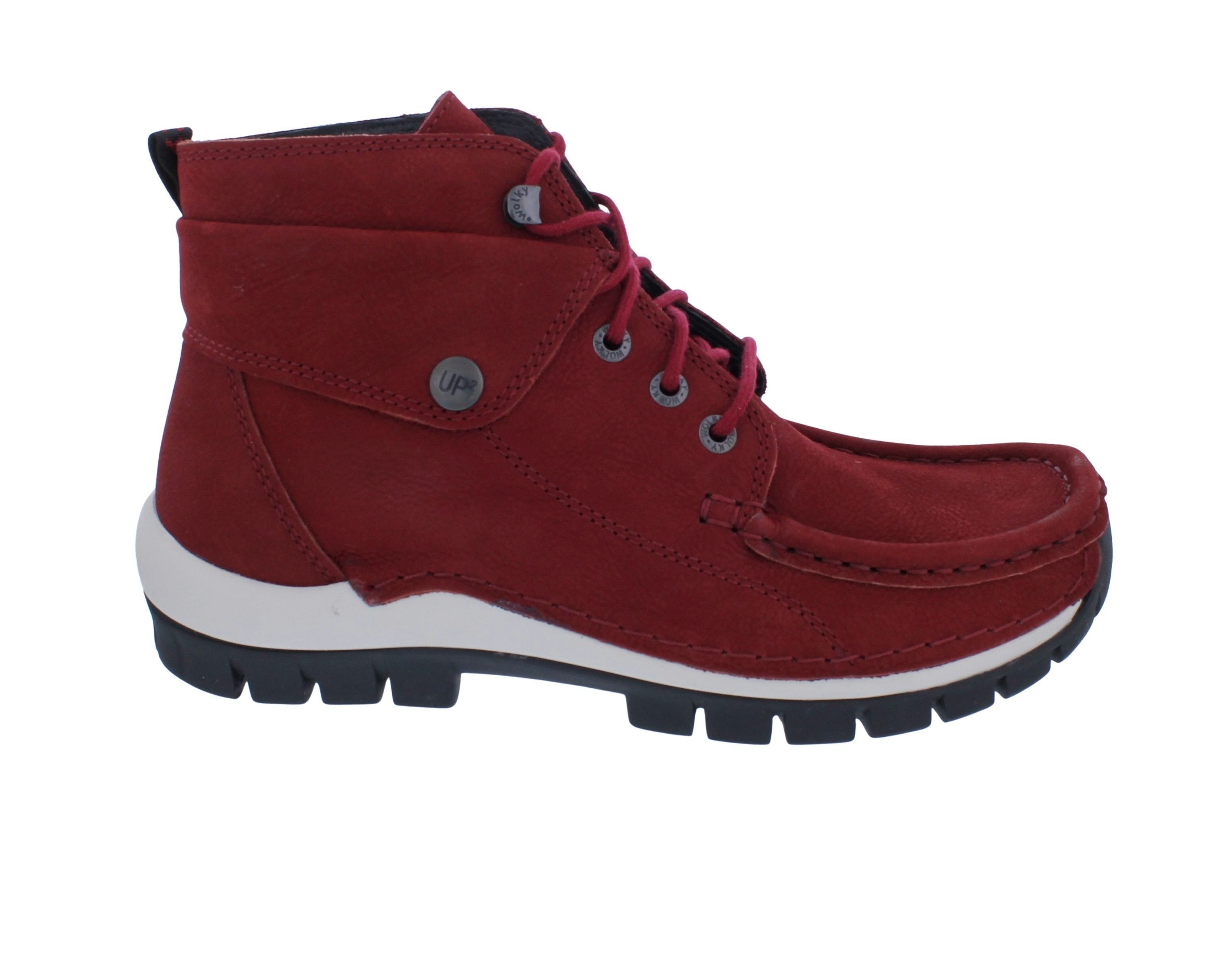 WOLKY Wolky Stiefelette Jump 0472511-553, Antique Nubukleder, Rot - Cherry R Schnürstiefel